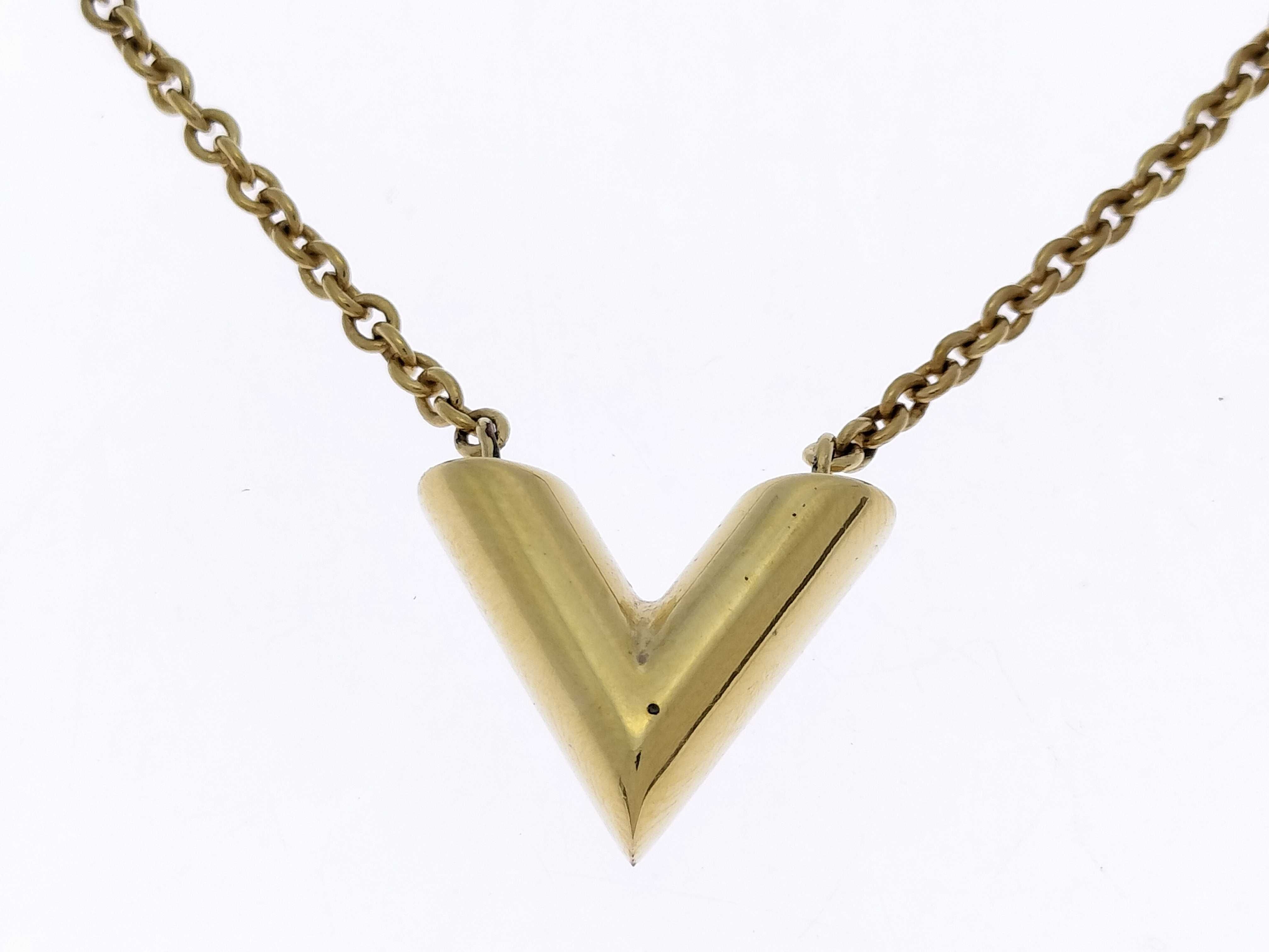 Essential V Gold Tone Necklace Part 1 Necklace — view 5