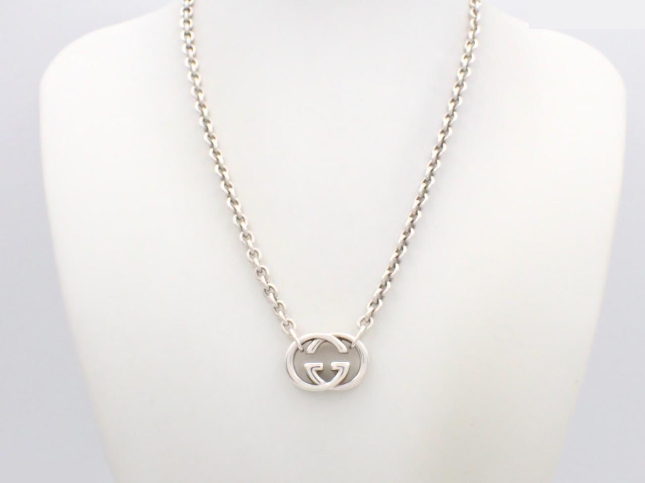 Interlocking Necklace, 925 sterling silver, 28.6g, chain approximately 40cm — view 3