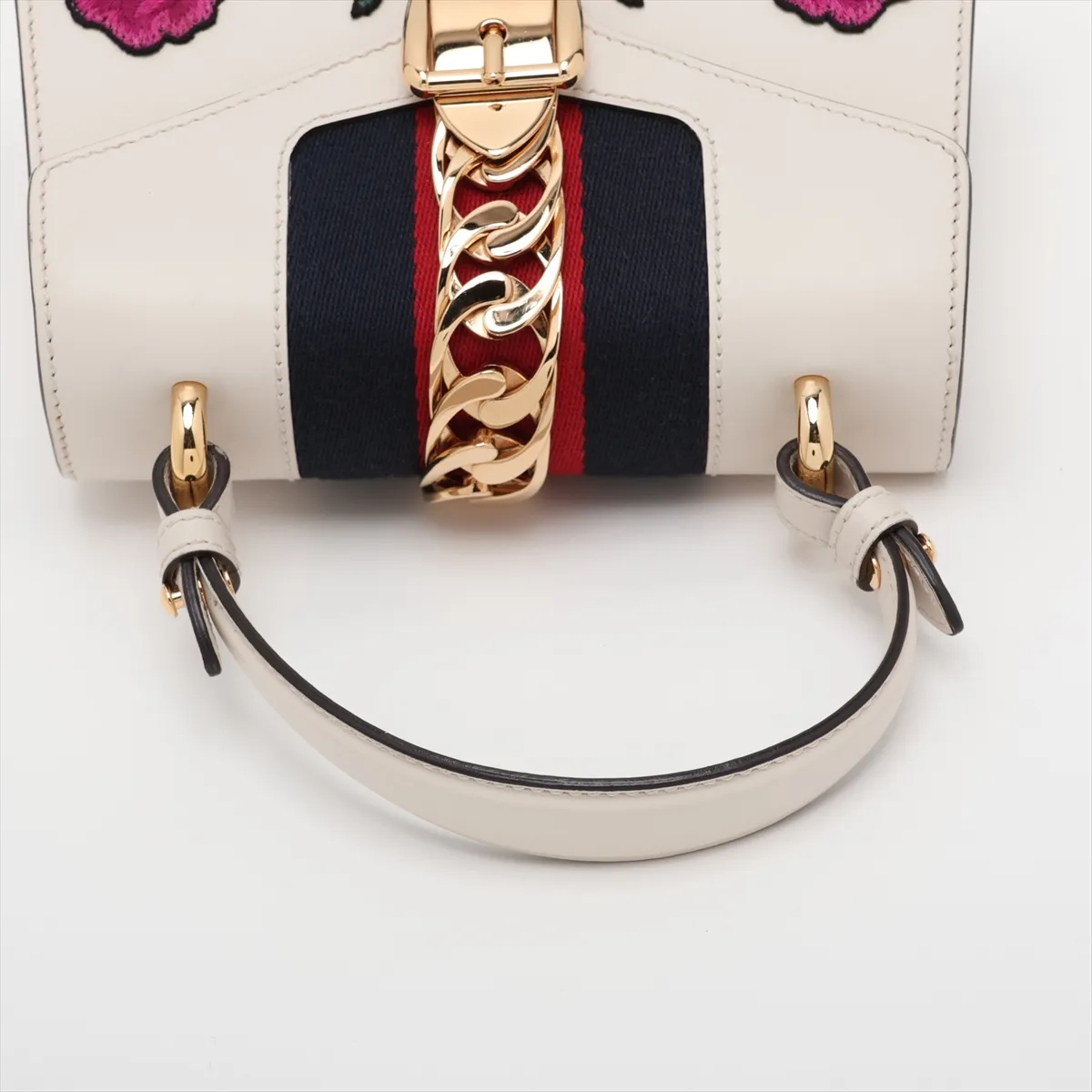 Sylvie 470270 Leather 2-Way Handbag White — view 5