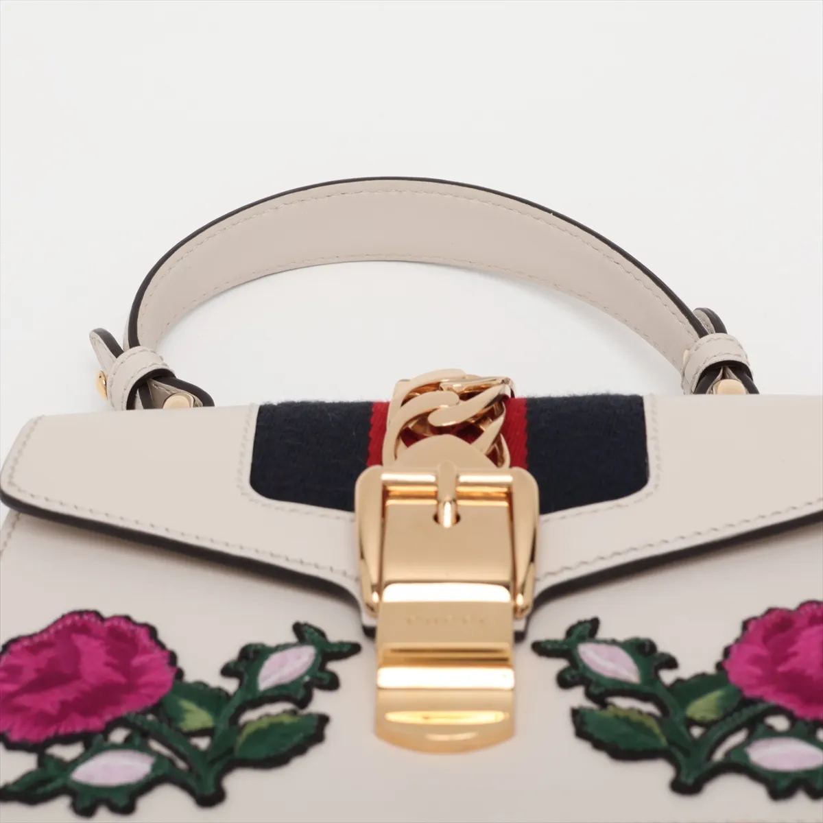 Sylvie 470270 Leather 2-Way Handbag White — view 6