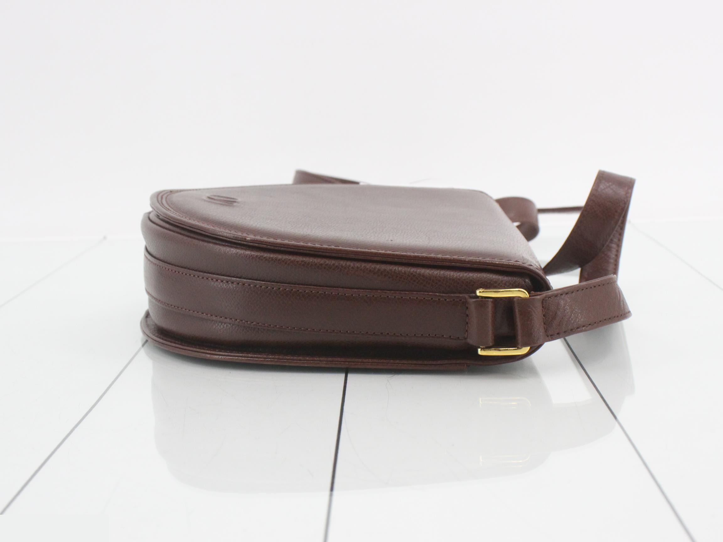 (bag) - Shoulder bag, leather, brown — view 3