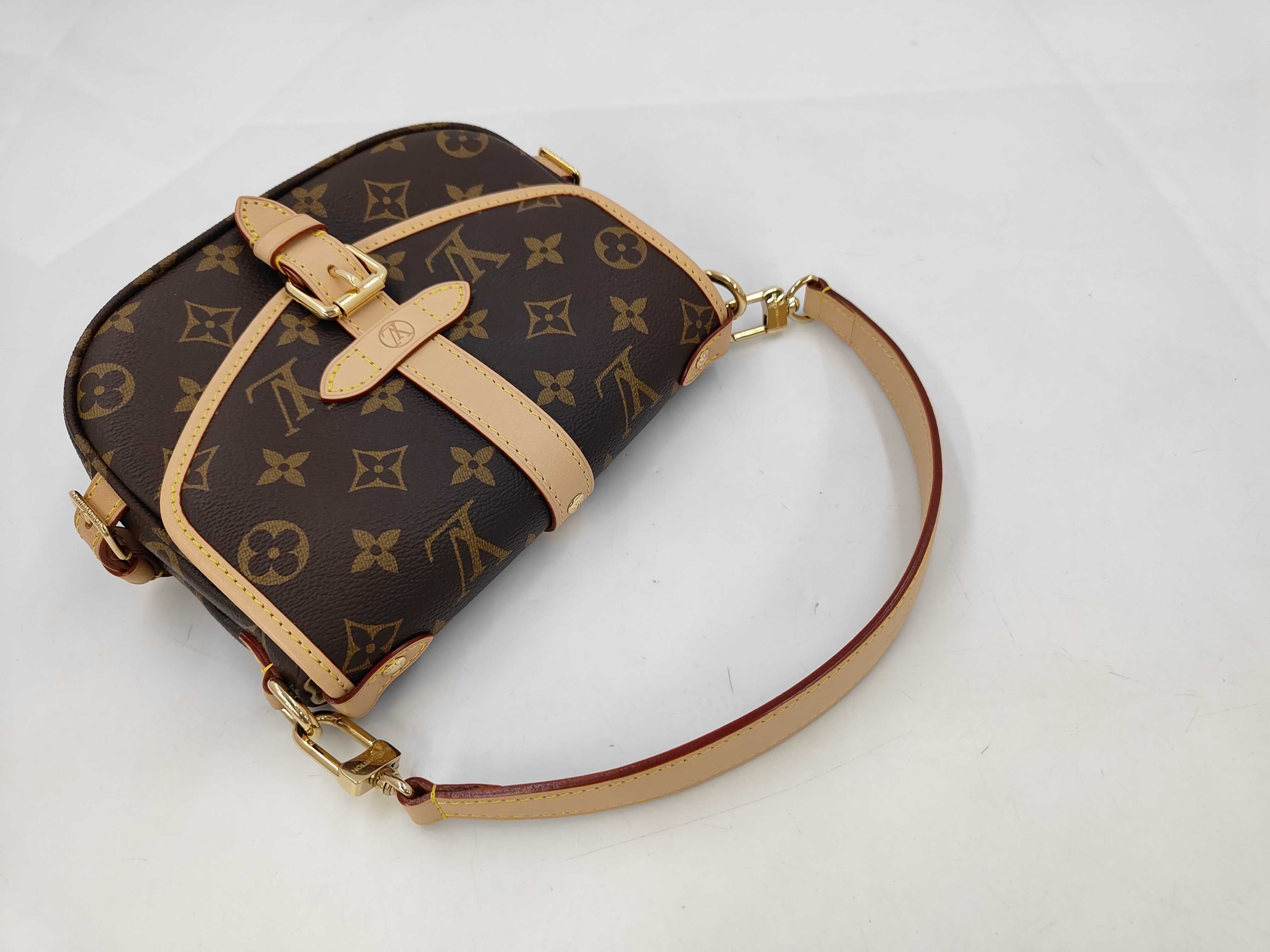Monogram Louis Vuitton Brown Monogram Saumur BB M46740 2-Way Bag — view 7
