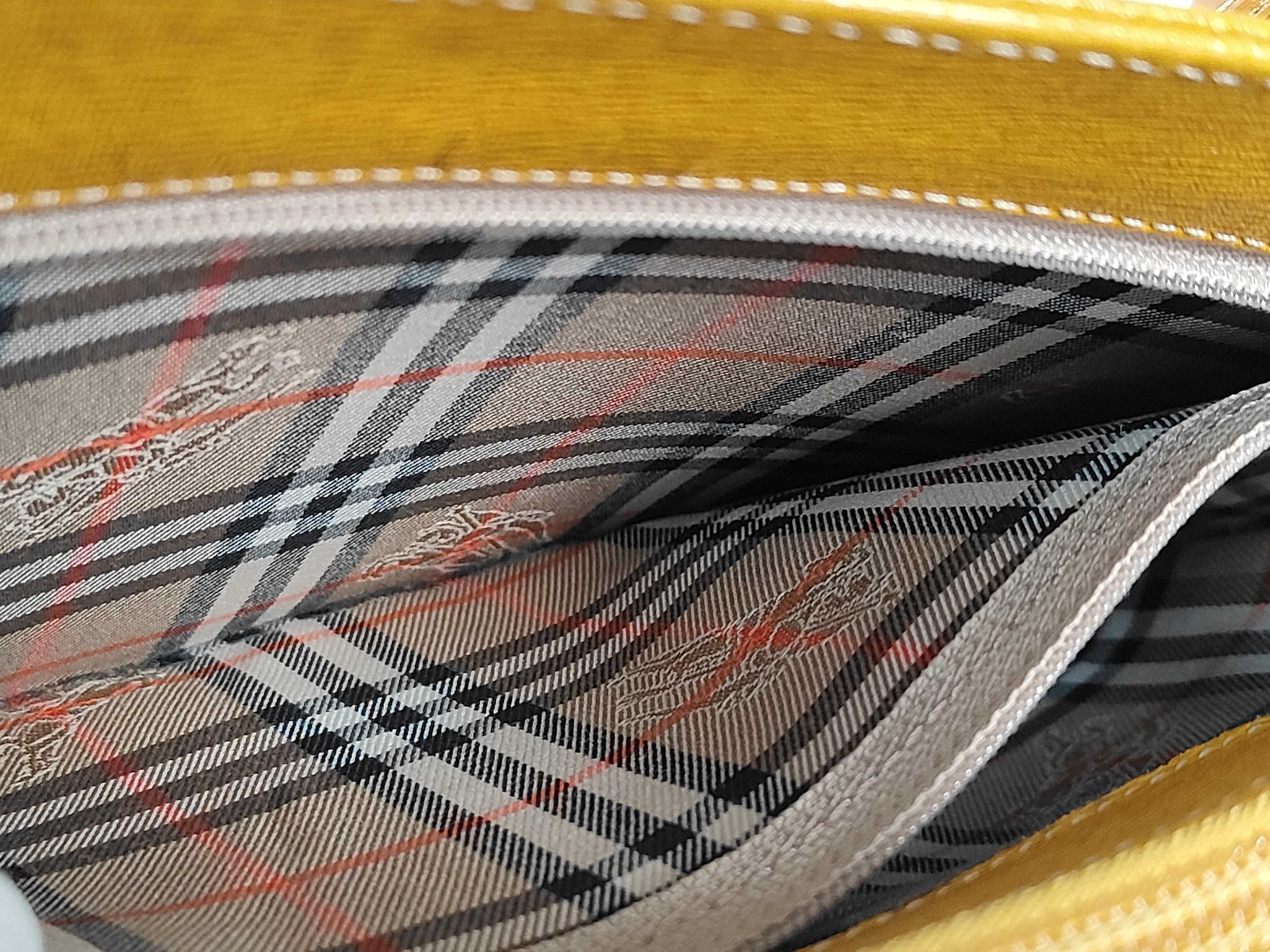 Leather Tote Check Tote Bag — view 11