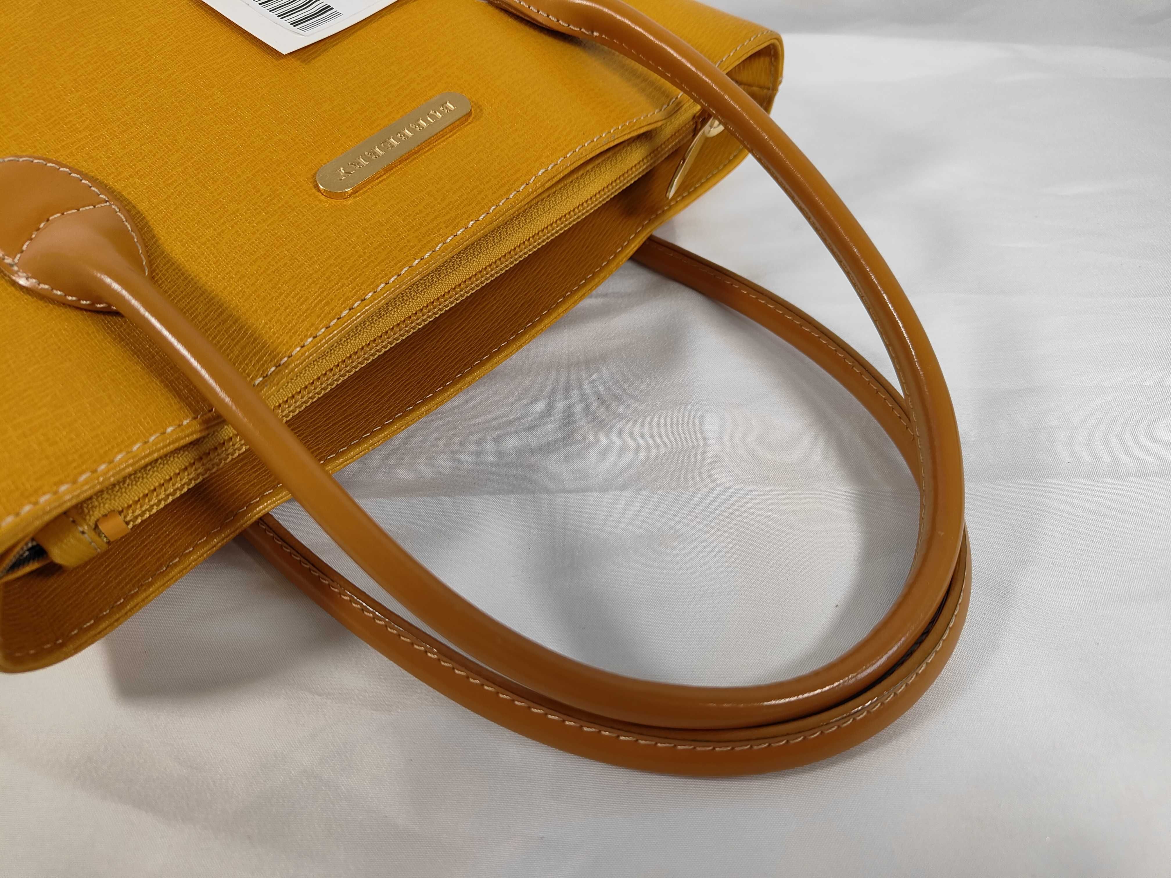 Leather Tote Check Tote Bag — view 3