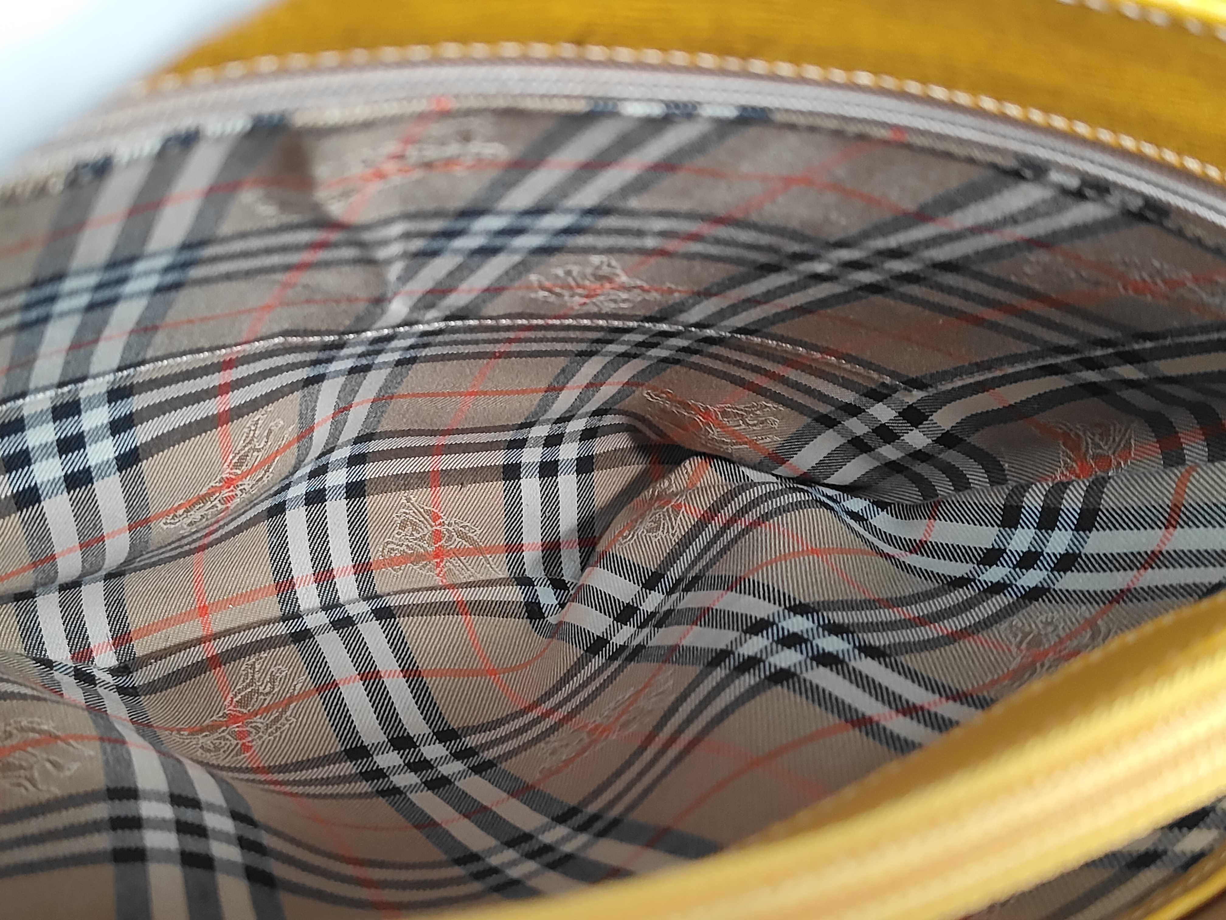 Leather Tote Check Tote Bag — view 10