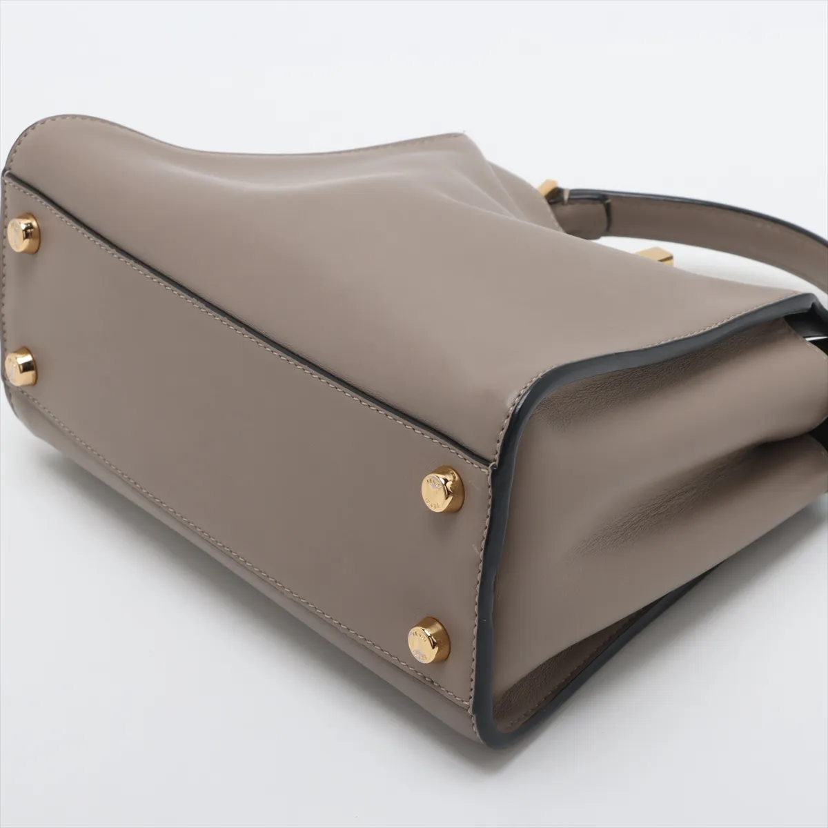 Peekaboo Essentially Leather 2-Way Handbag, Gray, 8BN302 — view 3