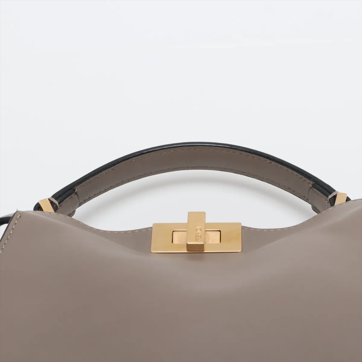 Peekaboo Essentially Leather 2-Way Handbag, Gray, 8BN302 — view 6
