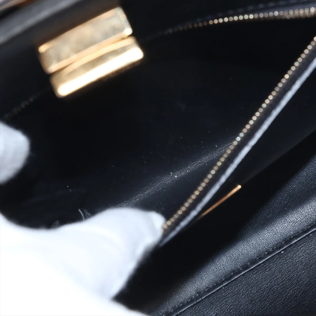 Peekaboo Essentially Leather 2-Way Handbag, Gray, 8BN302 — view 9