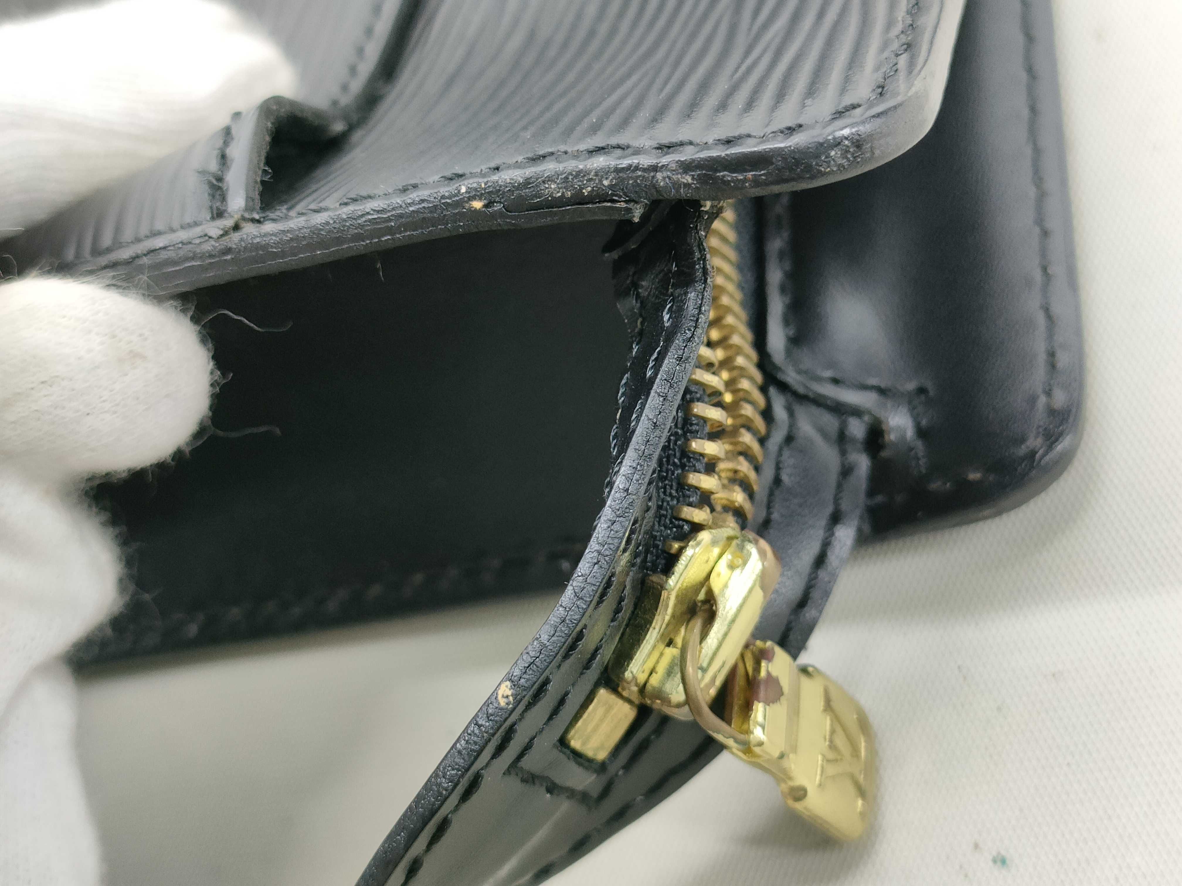 Epi Leather Clutch Bag, Black, Second Bag — view 15