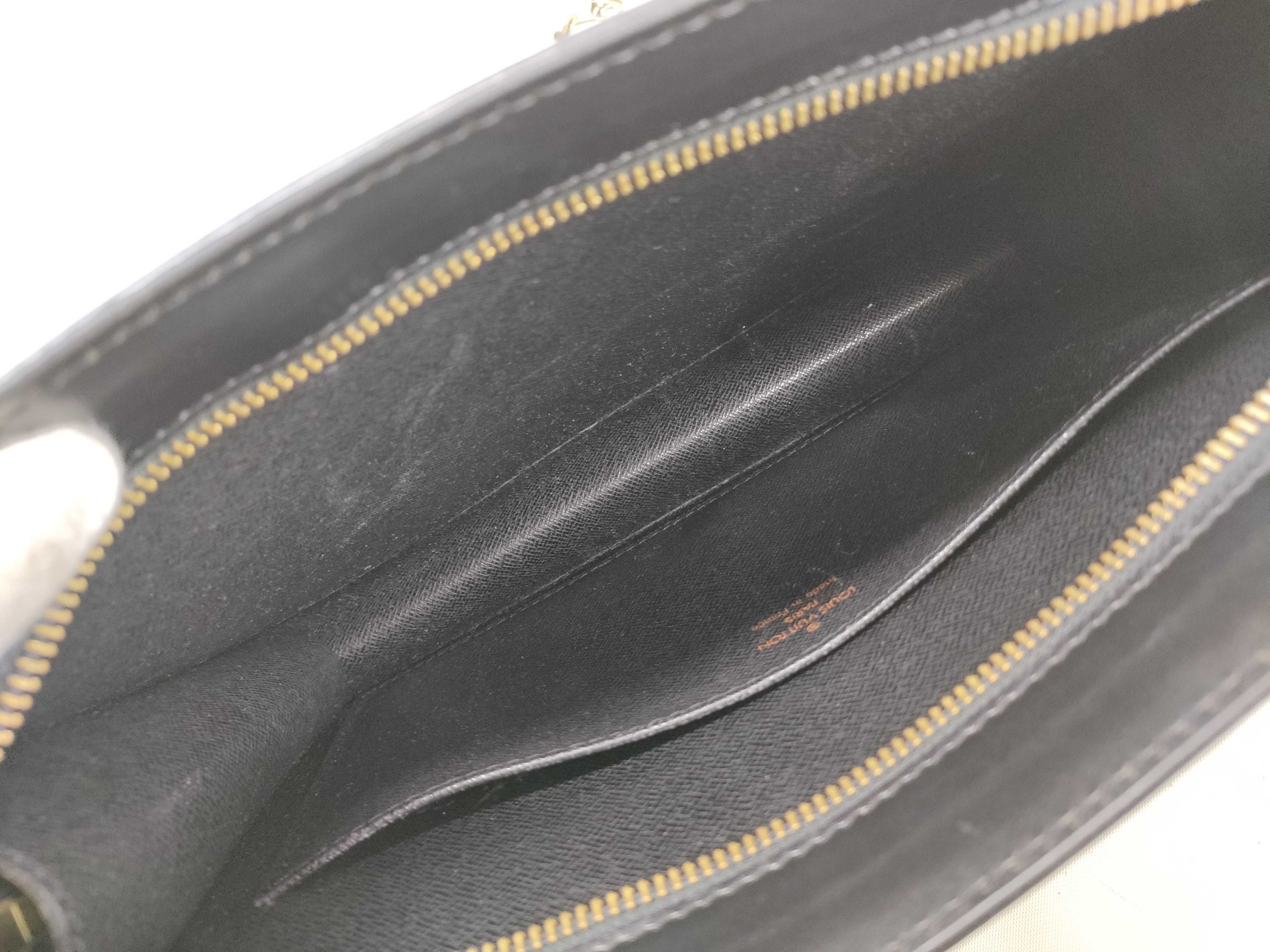 Epi Leather Clutch Bag, Black, Second Bag — view 6