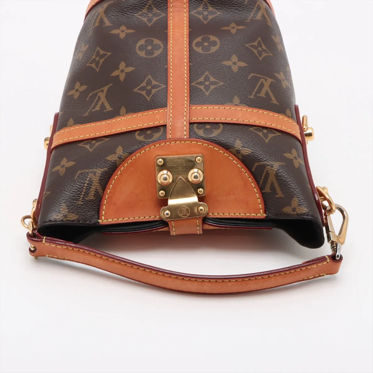 Monogram Duffel Bag M43587 DU3159 Brown RFID Reactive — view 5