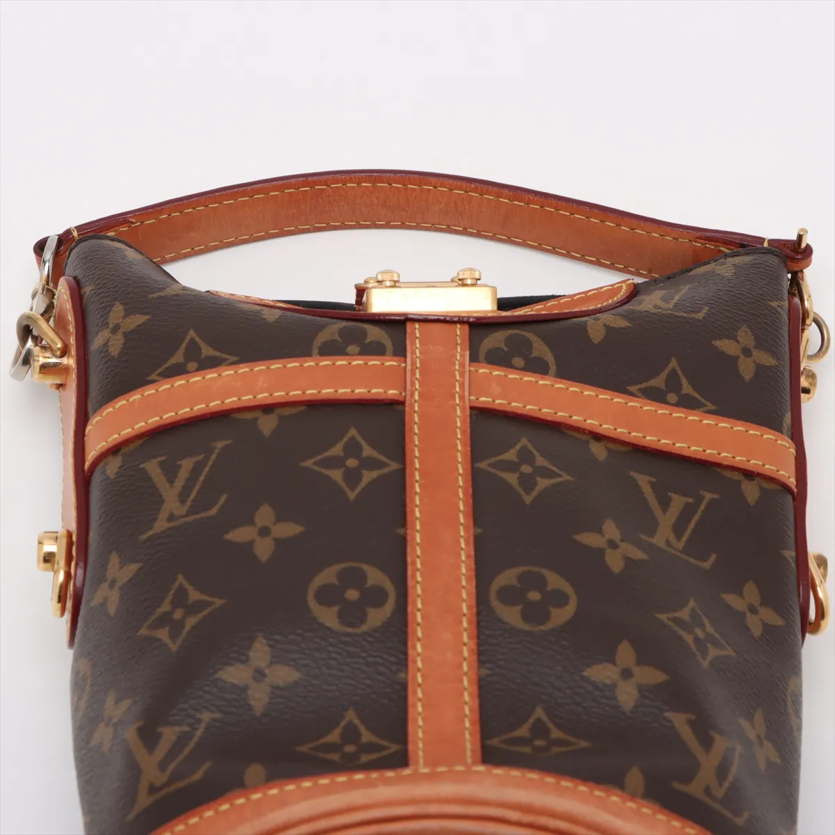 Monogram Duffel Bag M43587 DU3159 Brown RFID Reactive — view 6