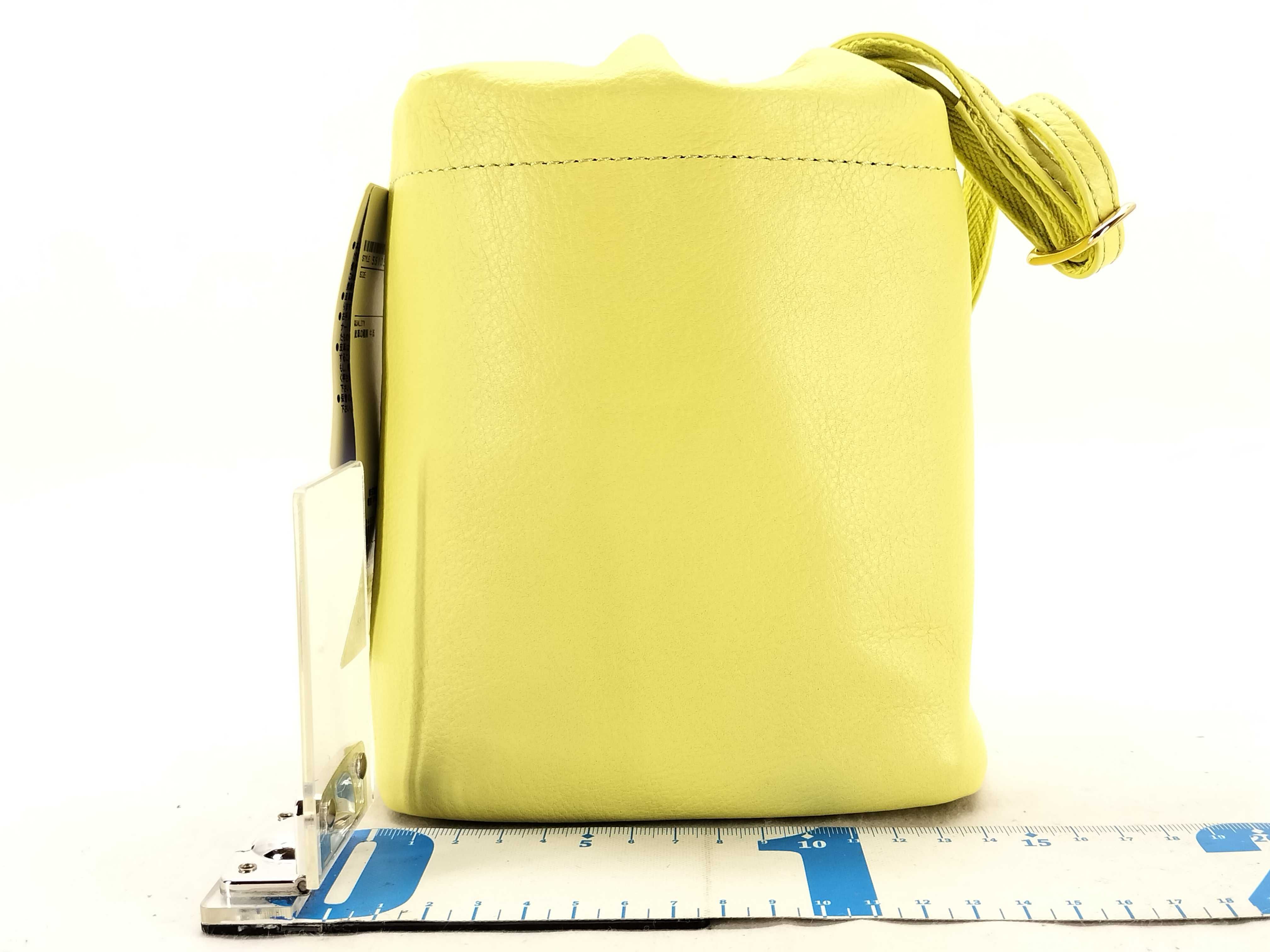 Blue Label Drawstring Shoulder Bag with Paper Tag — view 2