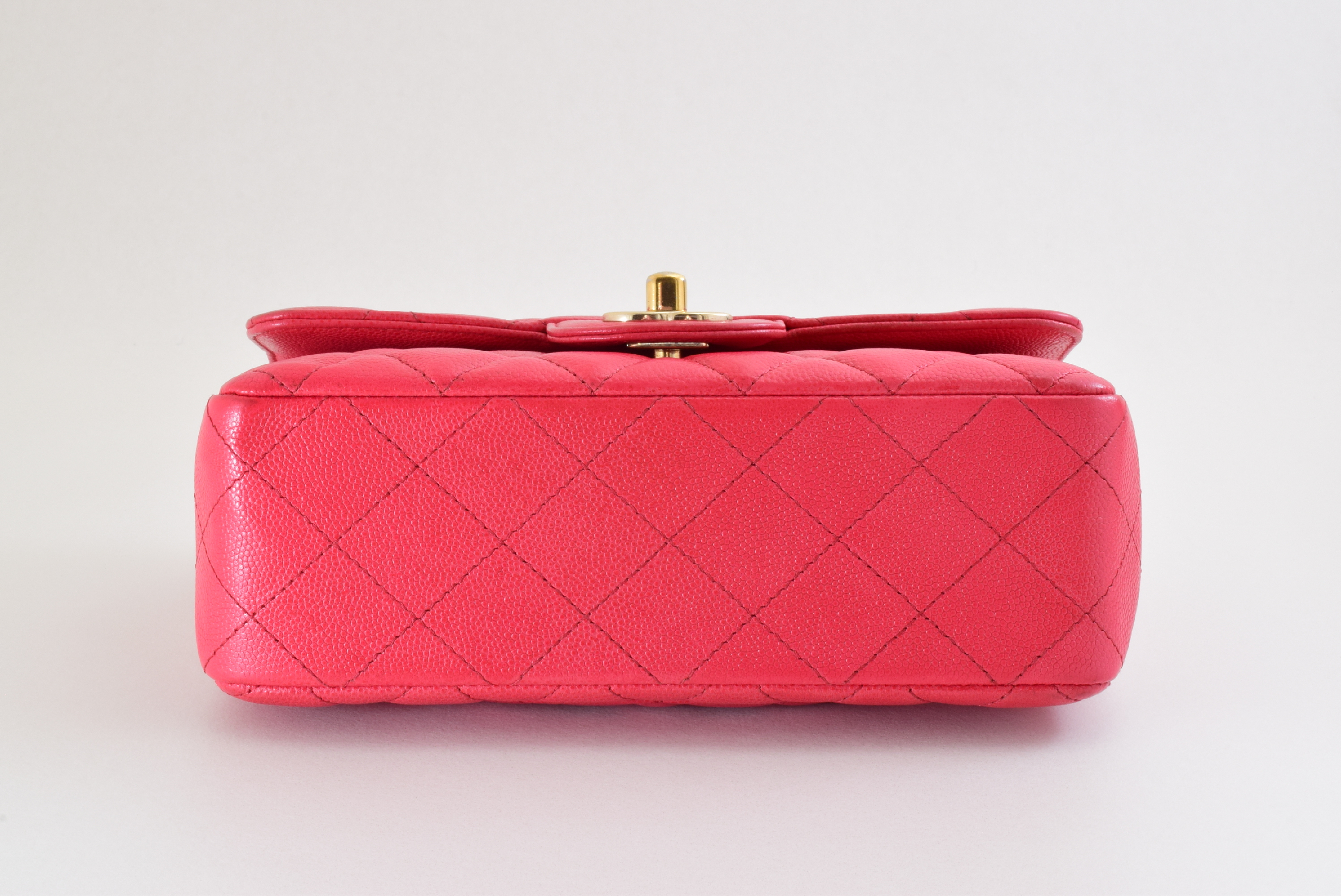 Matelassé Mini Caviar Skin Chain Shoulder Bag — view 4