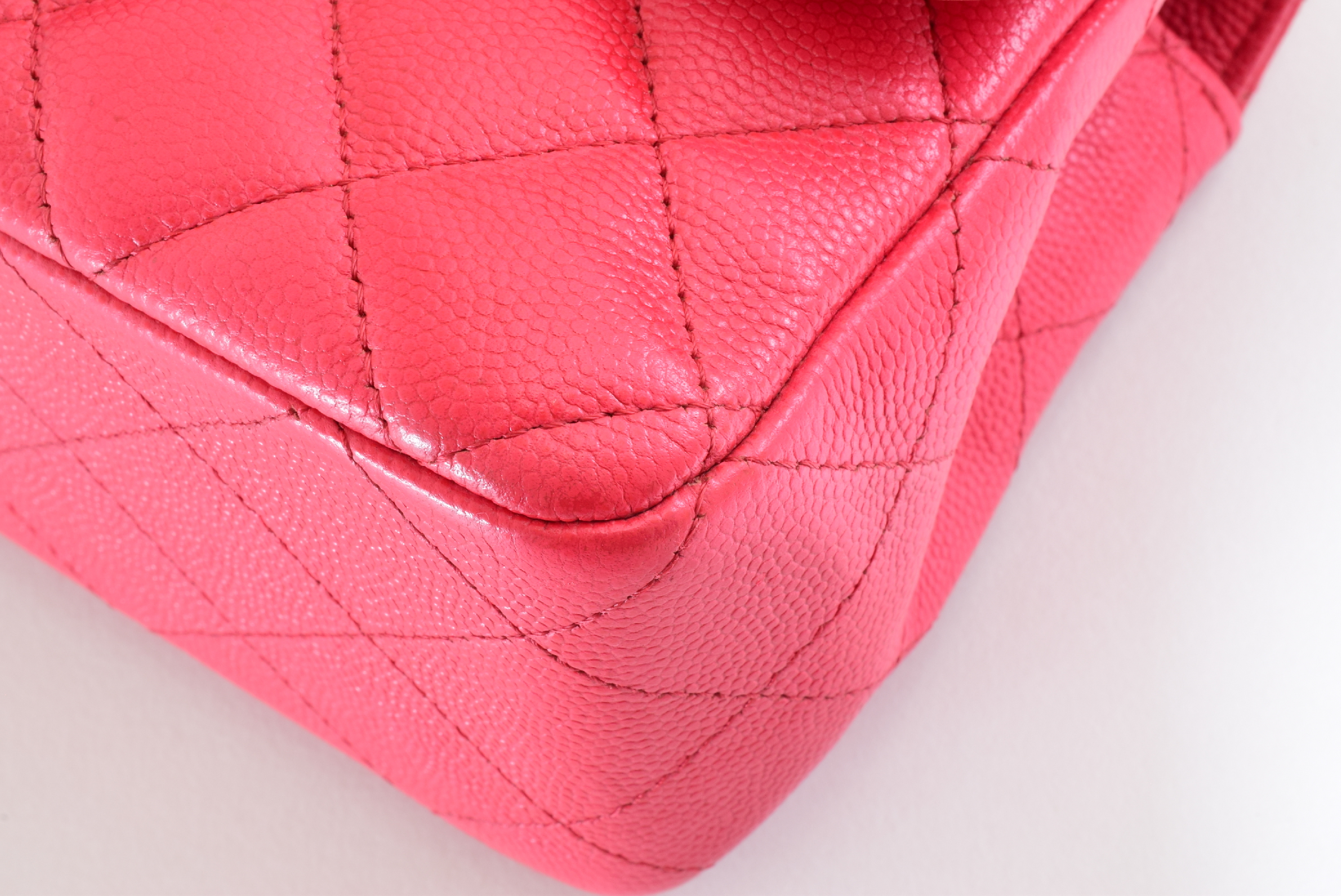 Matelassé Mini Caviar Skin Chain Shoulder Bag — view 6