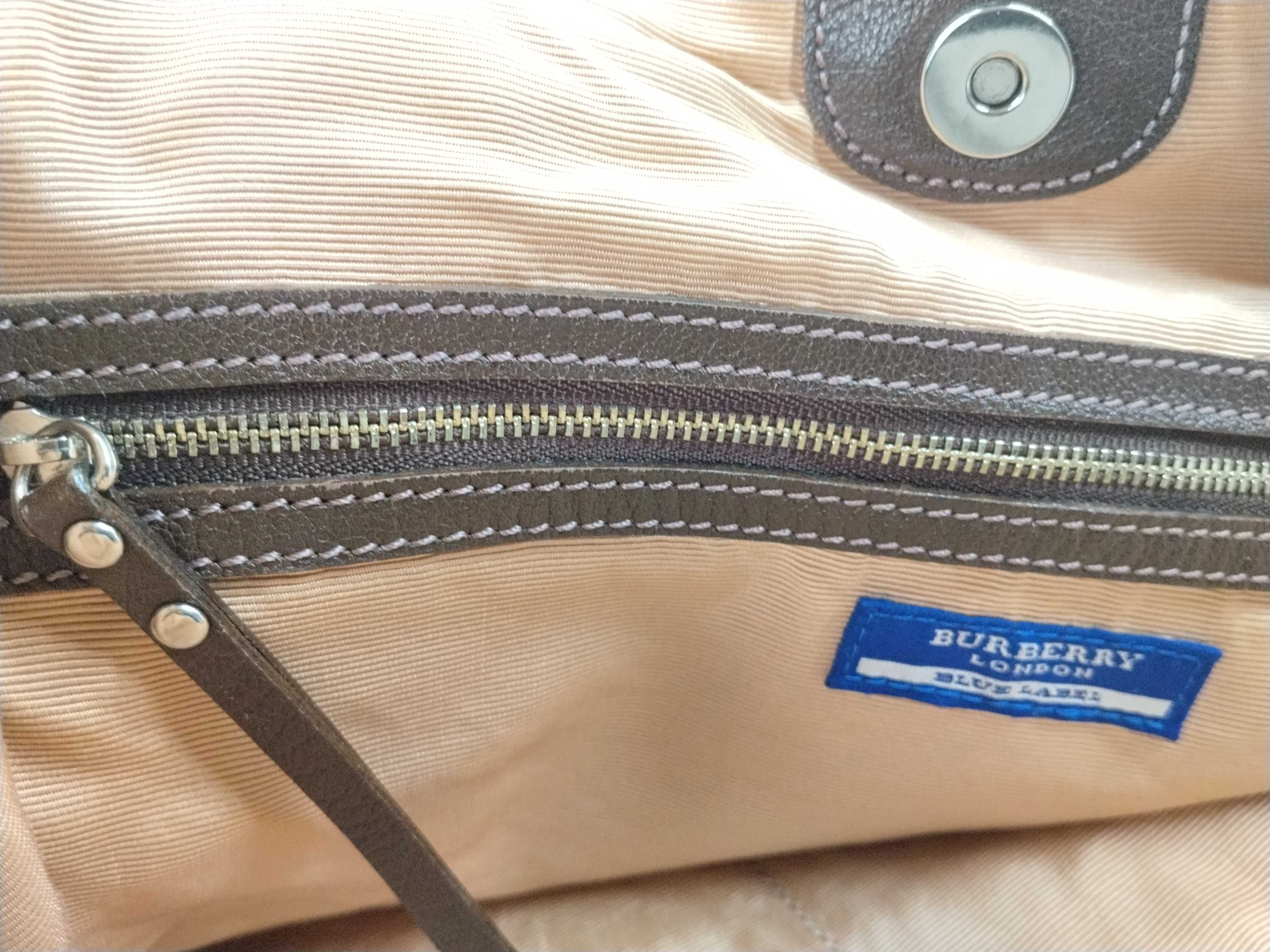 Blue Label Pink Check Tote Bag — view 14
