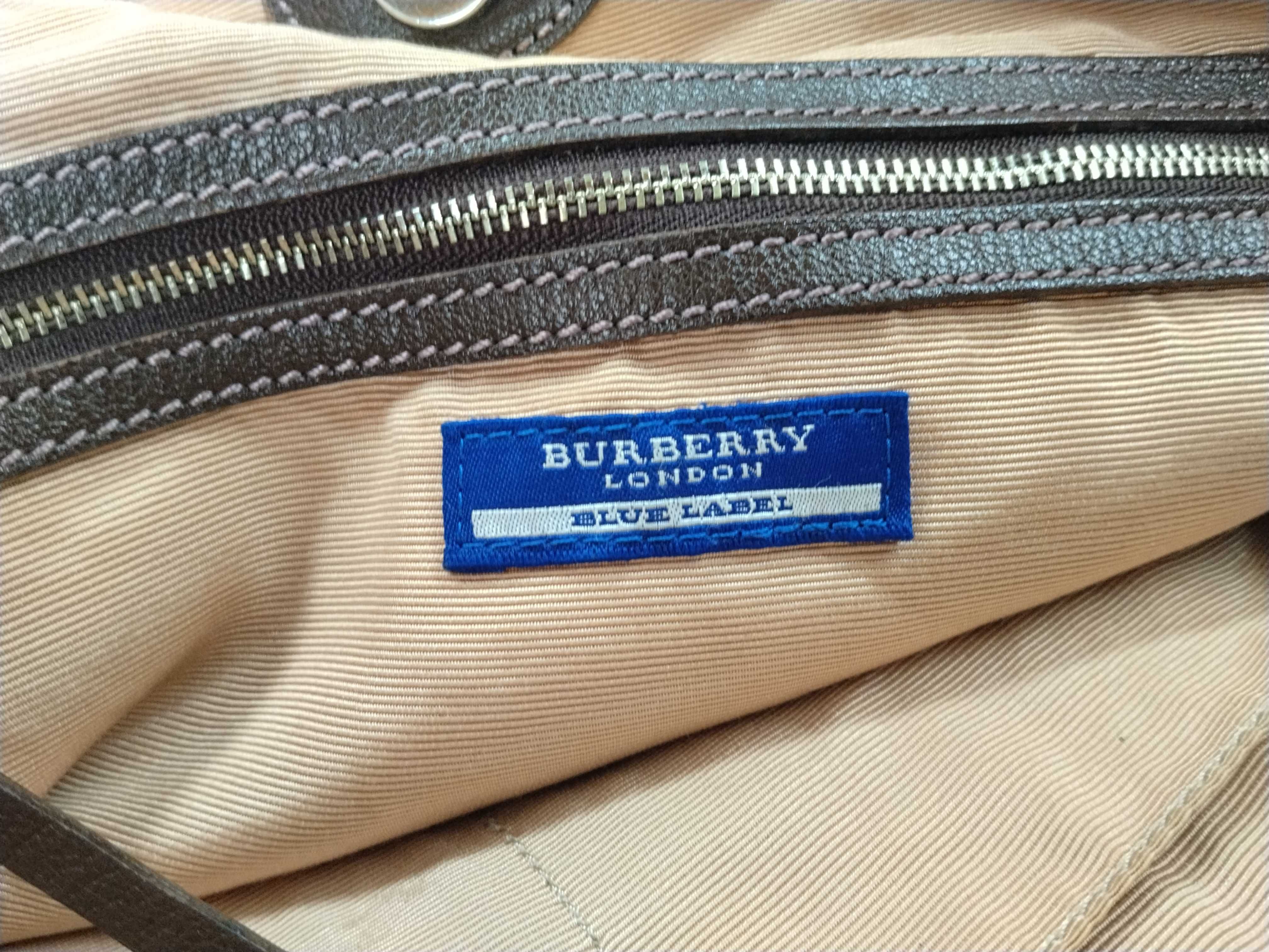 Blue Label Pink Check Tote Bag — view 15