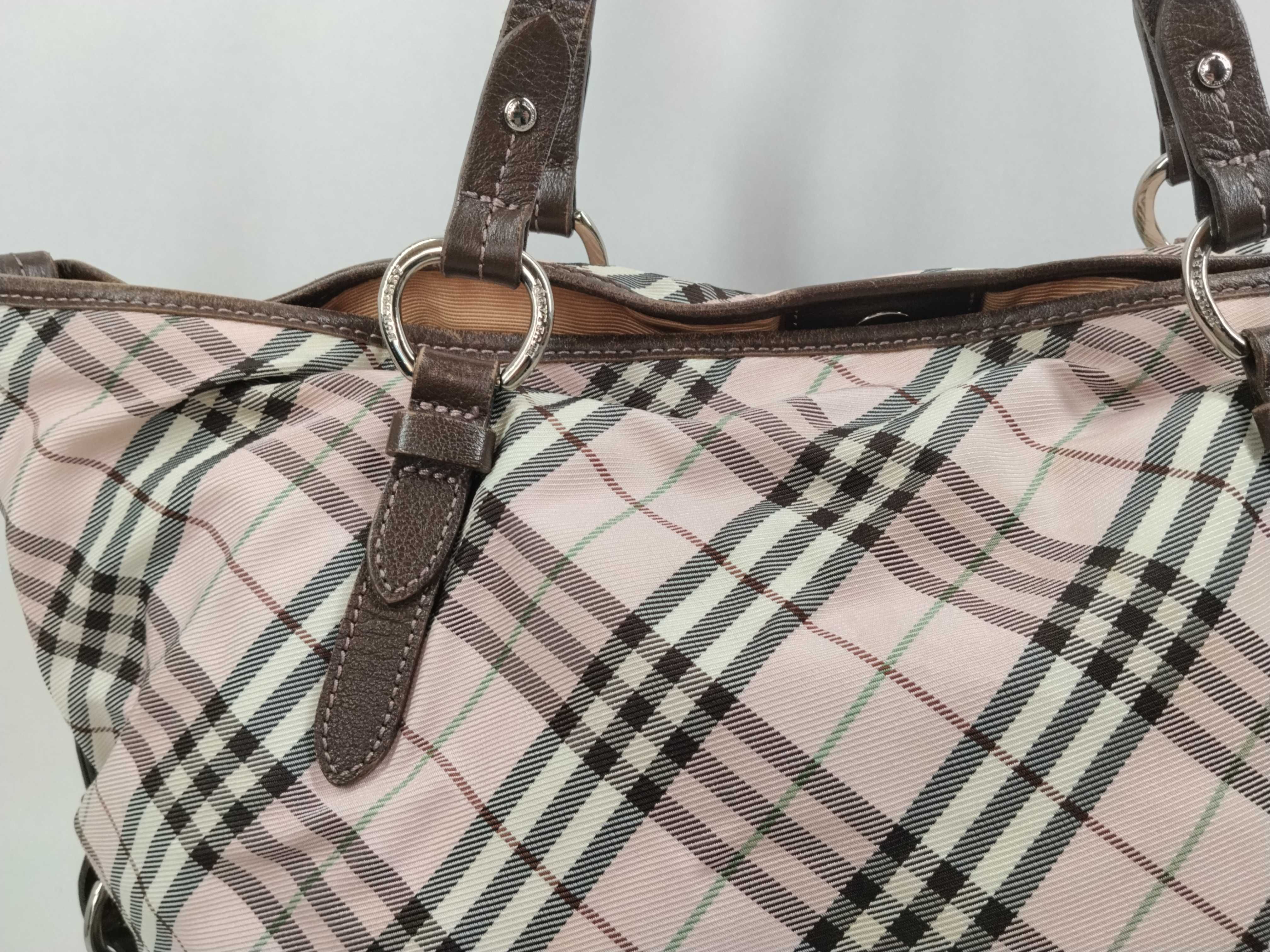 Blue Label Pink Check Tote Bag — view 3