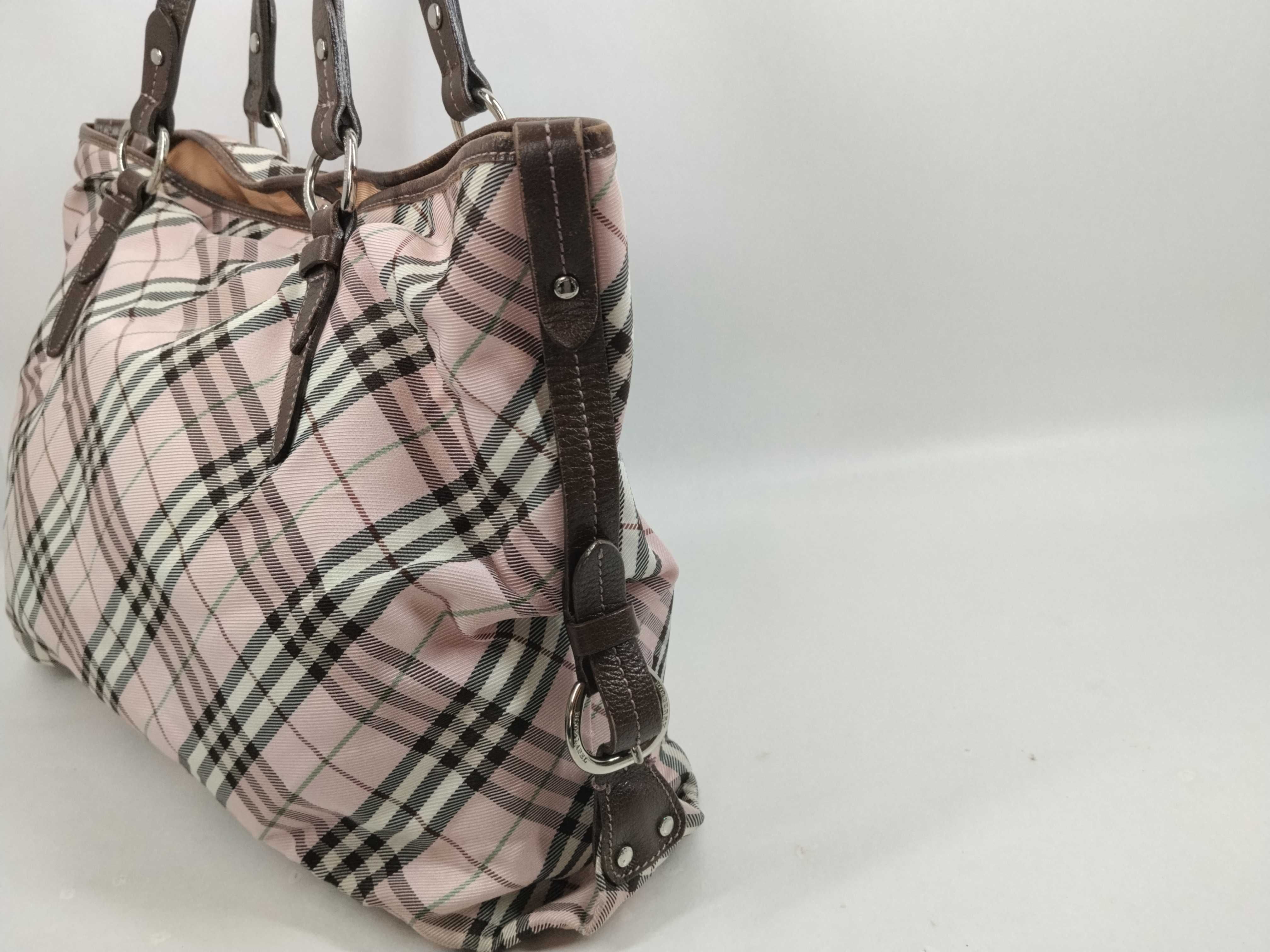 Blue Label Pink Check Tote Bag — view 5