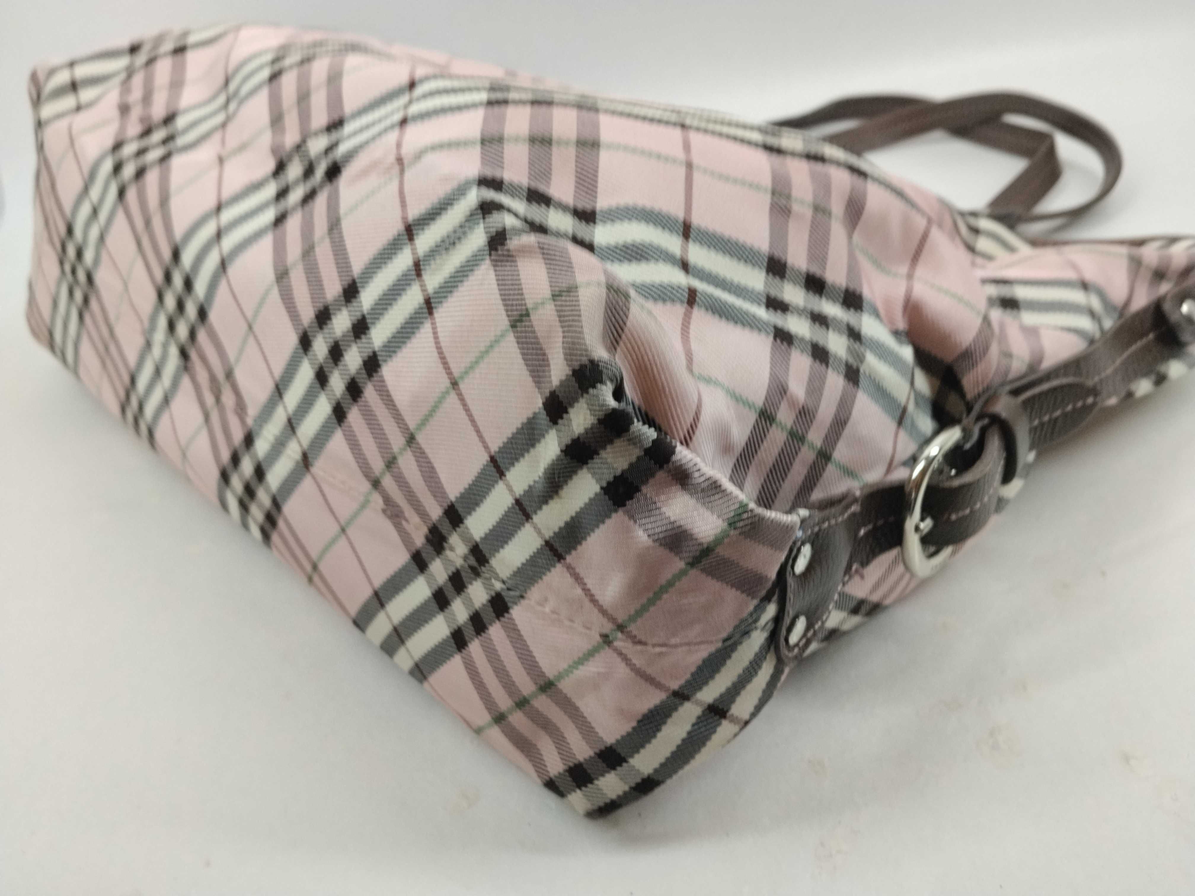 Blue Label Pink Check Tote Bag — view 7