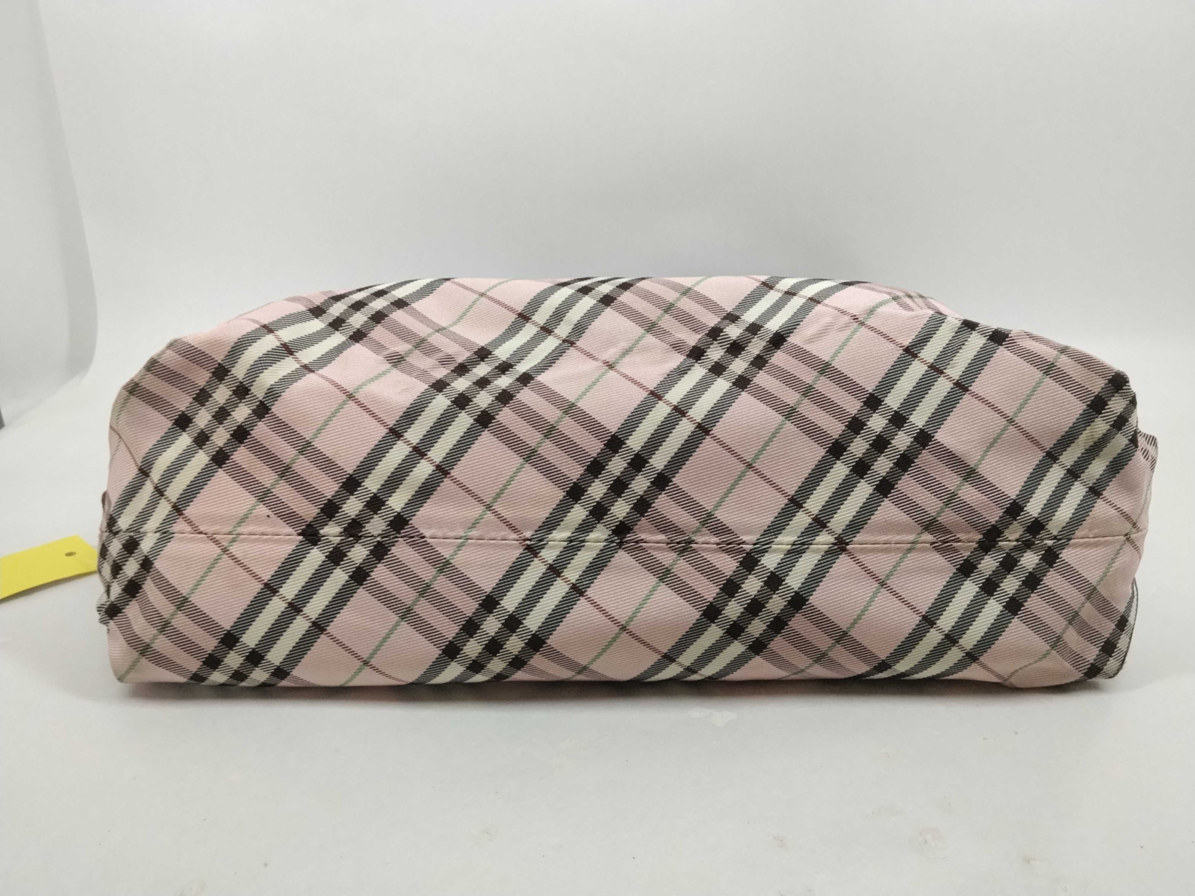 Blue Label Pink Check Tote Bag — view 8