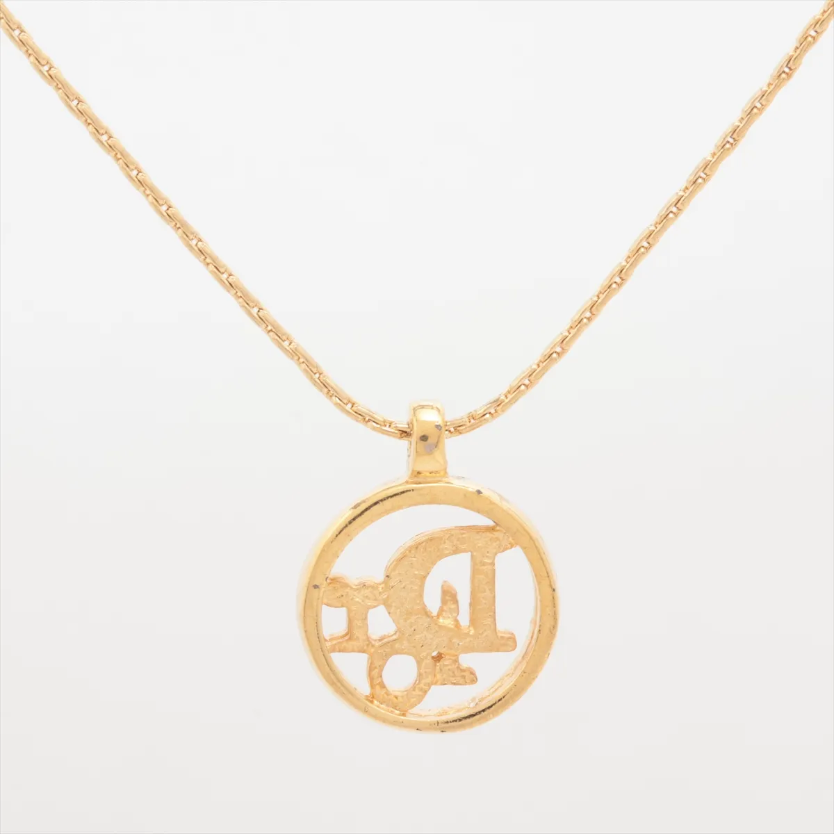 logo necklace, GP gold, — view 2