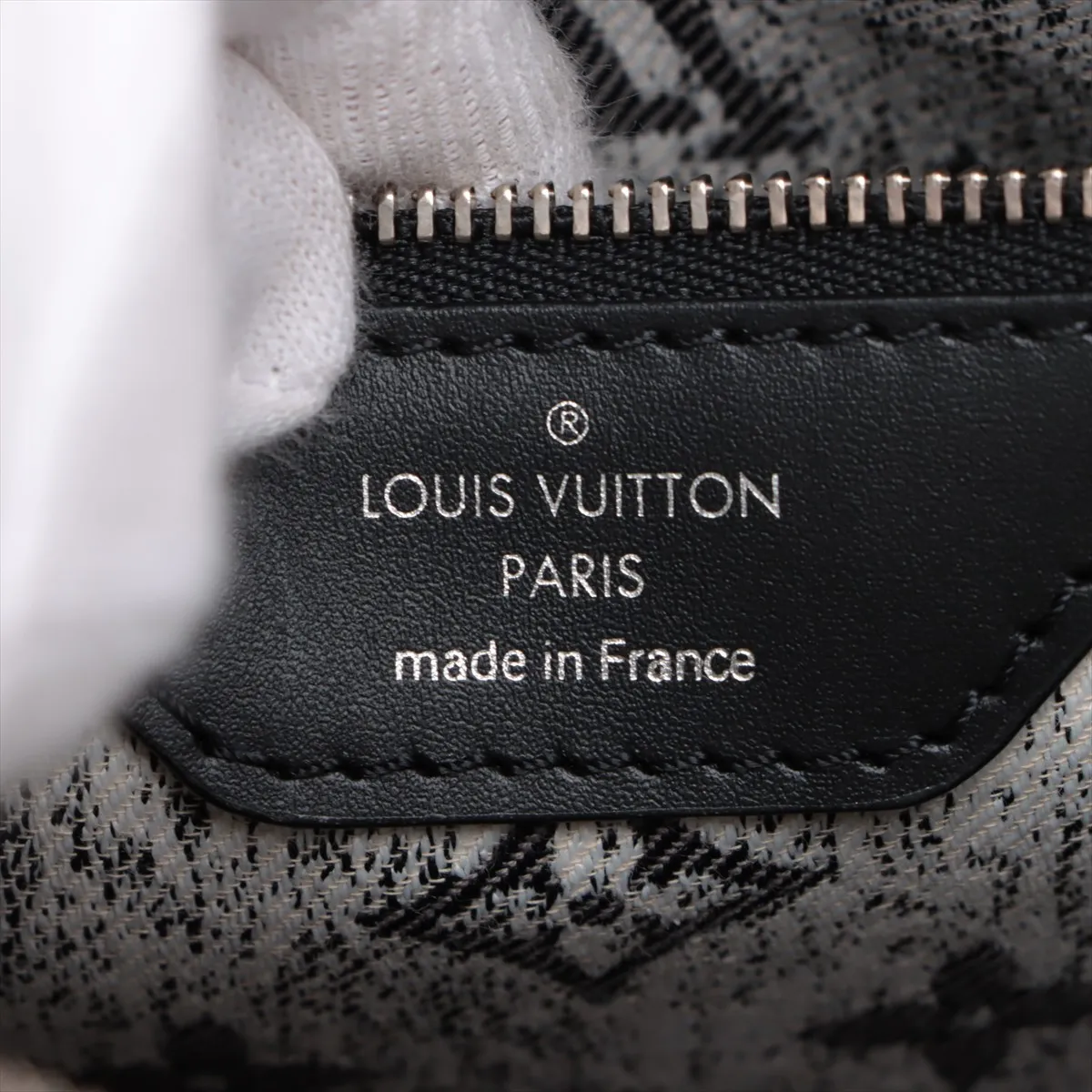 Monogram Jacquard Speedy Bandouliere 25 M21464 Gray RFID Reactive — view 11