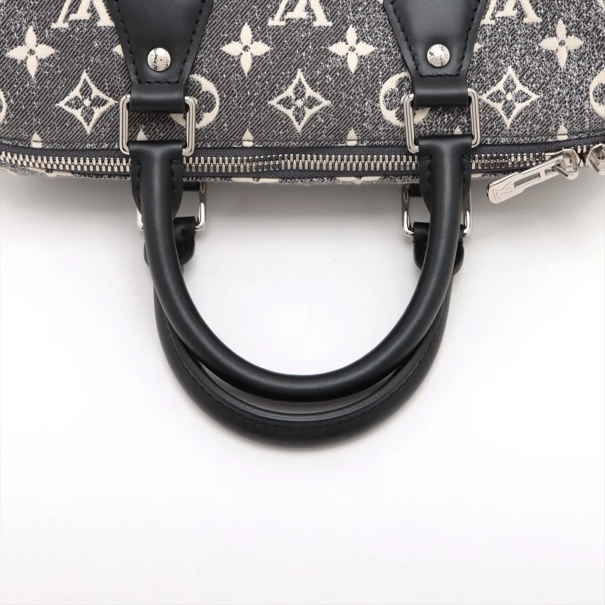 Monogram Jacquard Speedy Bandouliere 25 M21464 Gray RFID Reactive — view 5