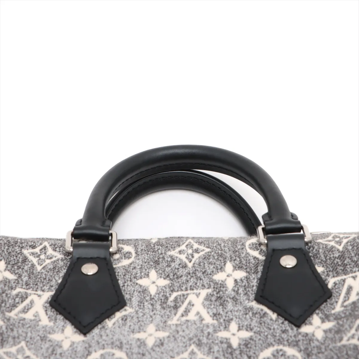Monogram Jacquard Speedy Bandouliere 25 M21464 Gray RFID Reactive — view 6
