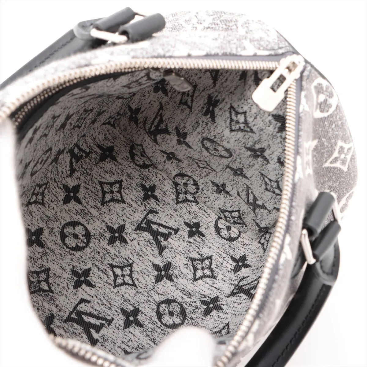 Monogram Jacquard Speedy Bandouliere 25 M21464 Gray RFID Reactive — view 8