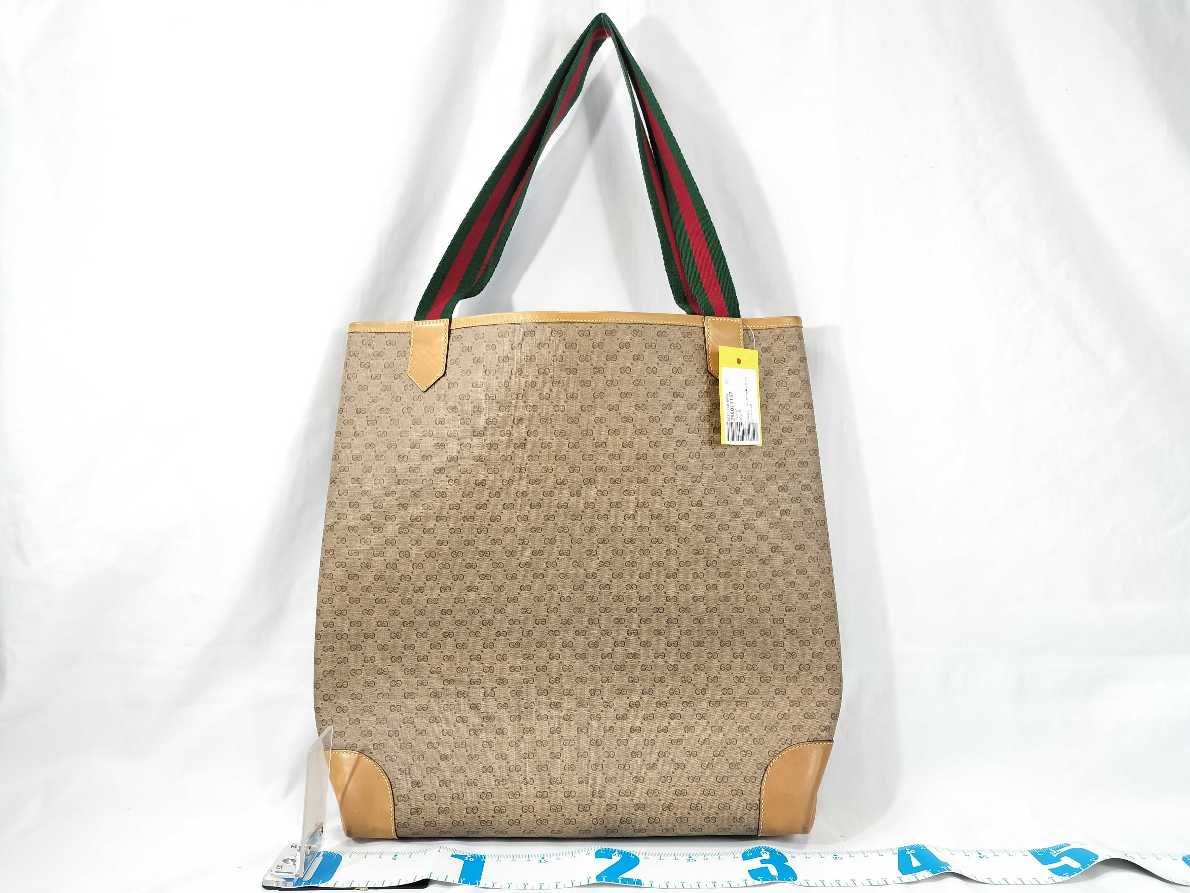OLD Gucci Micro GG Leather Pocket Tote Bag — view 2