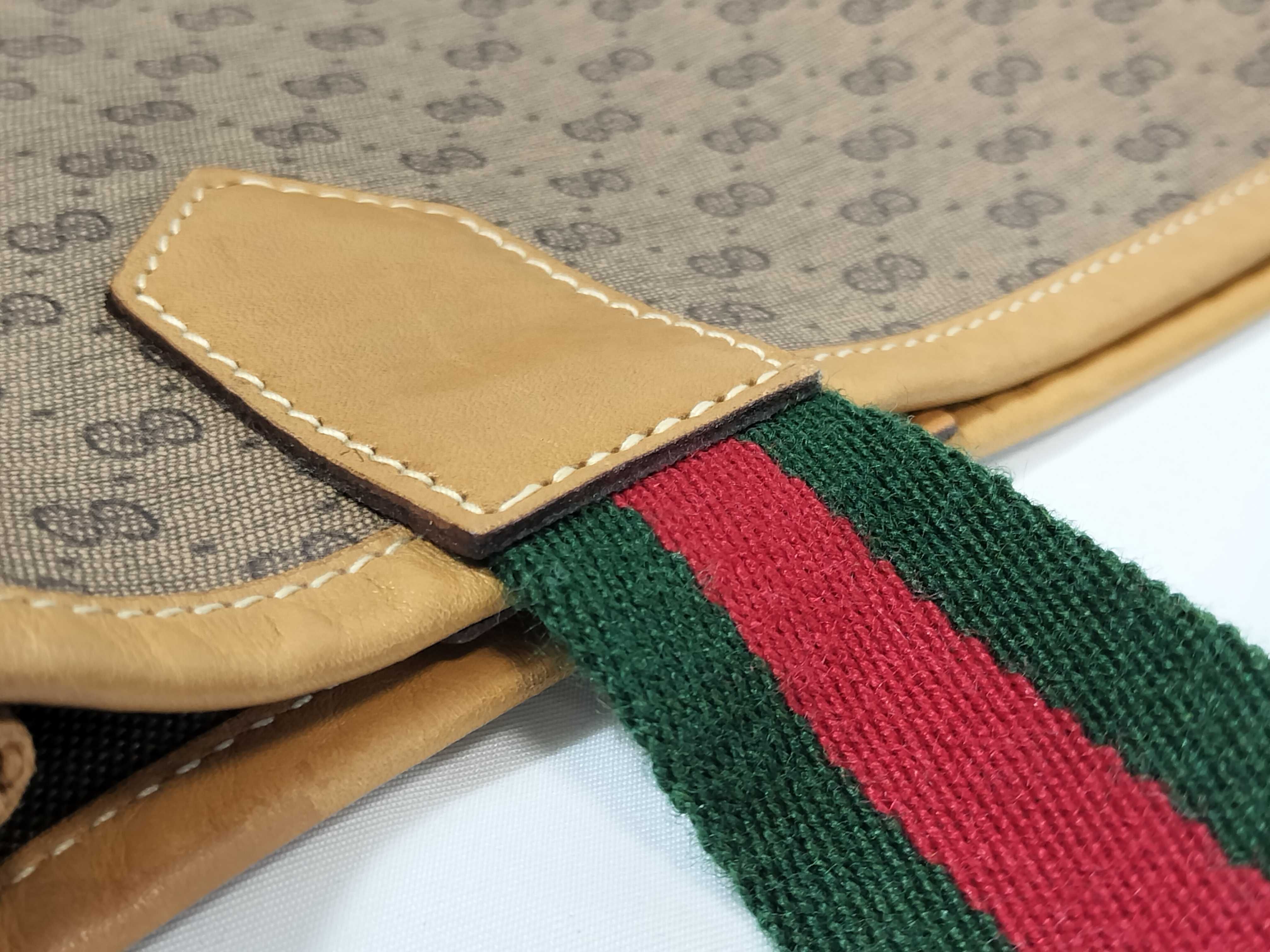 OLD Gucci Micro GG Leather Pocket Tote Bag — view 5