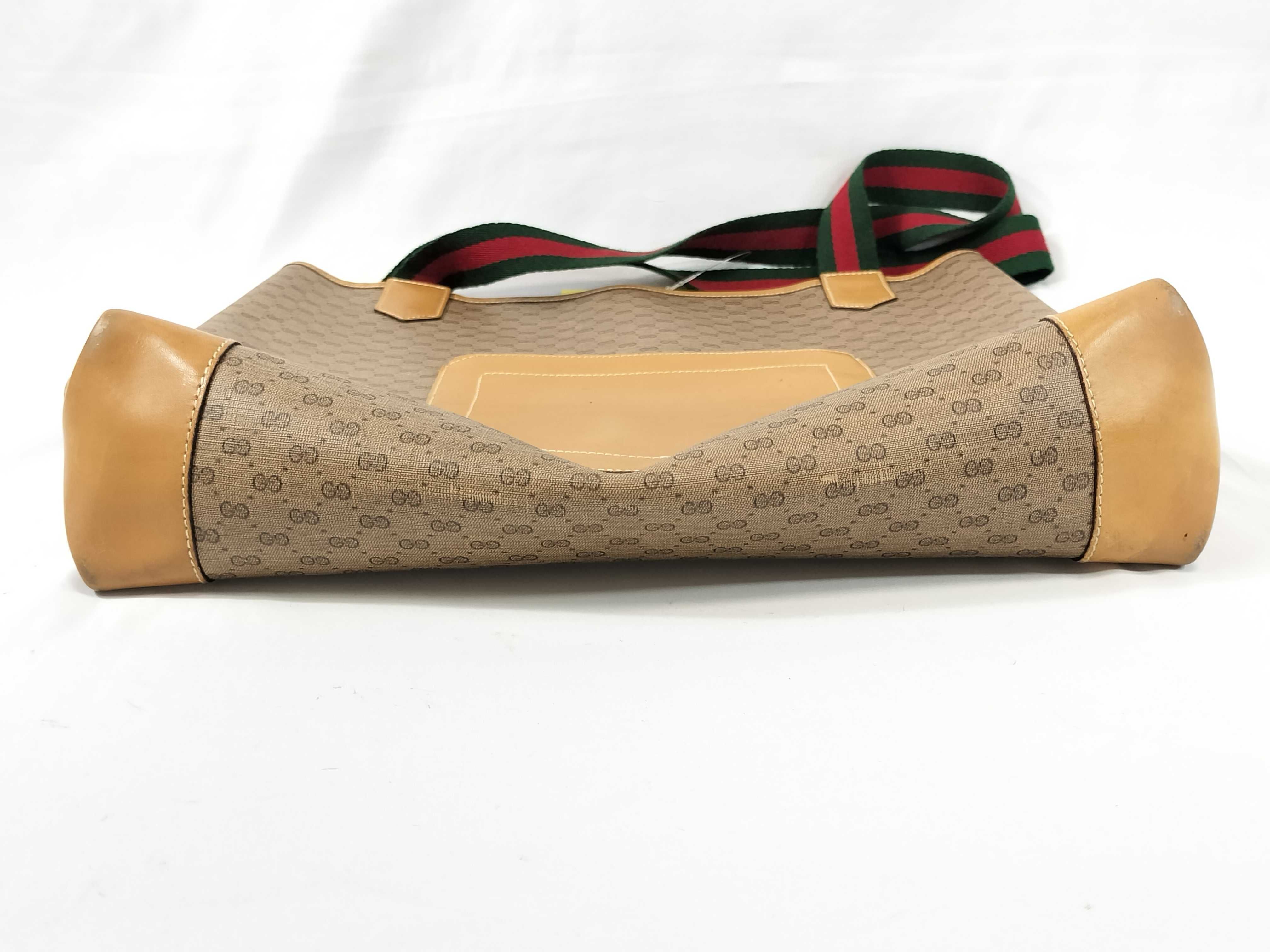 OLD Gucci Micro GG Leather Pocket Tote Bag — view 8