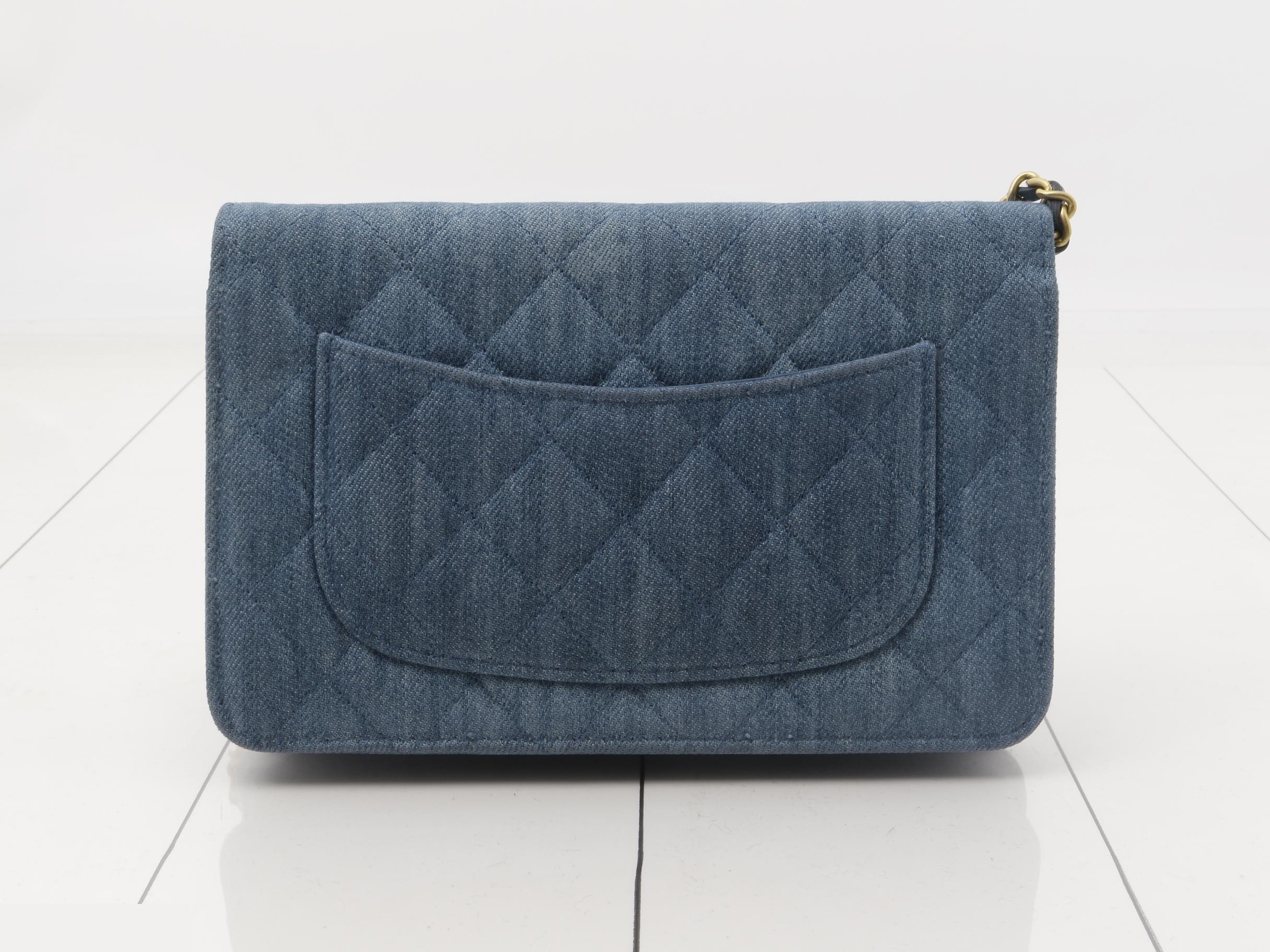 denim chain wallet — view 2