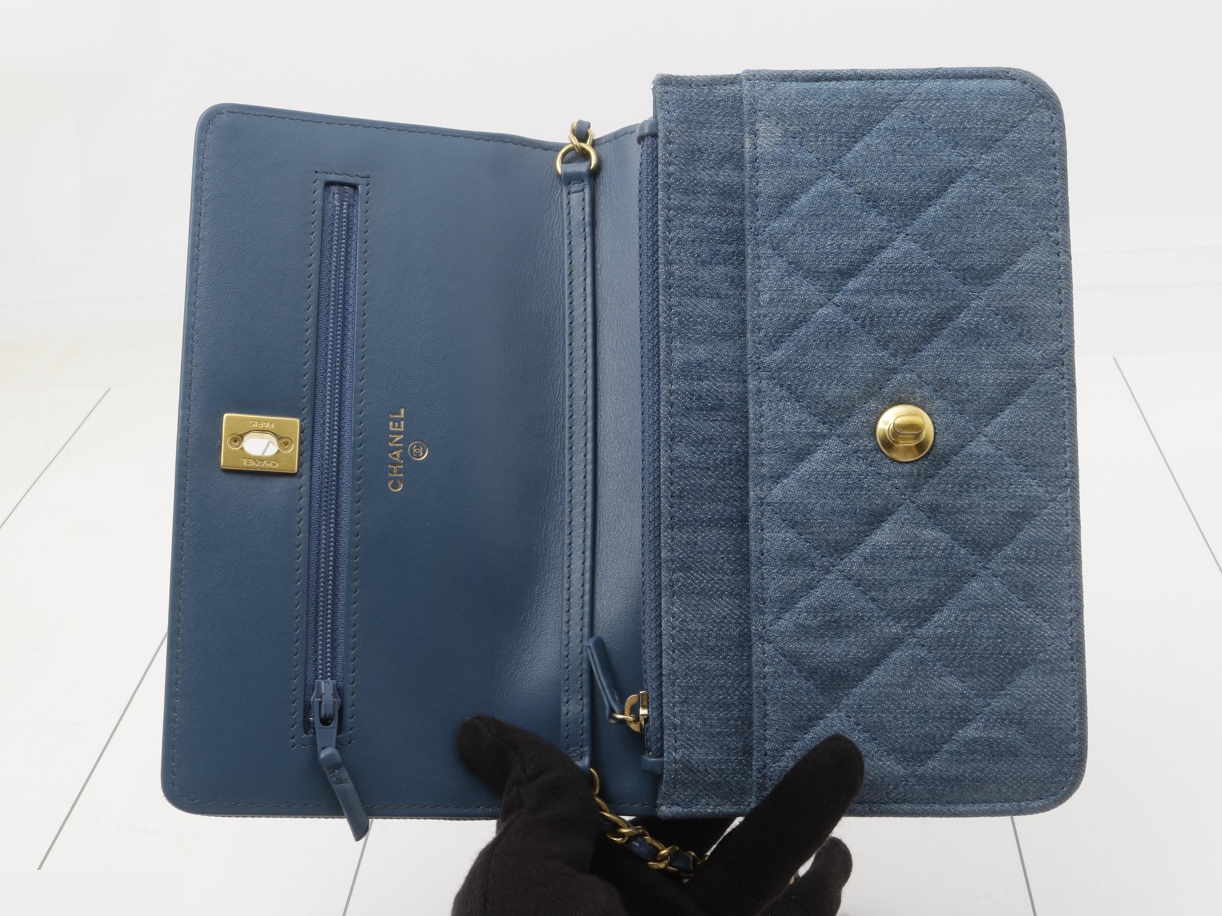 denim chain wallet — view 4
