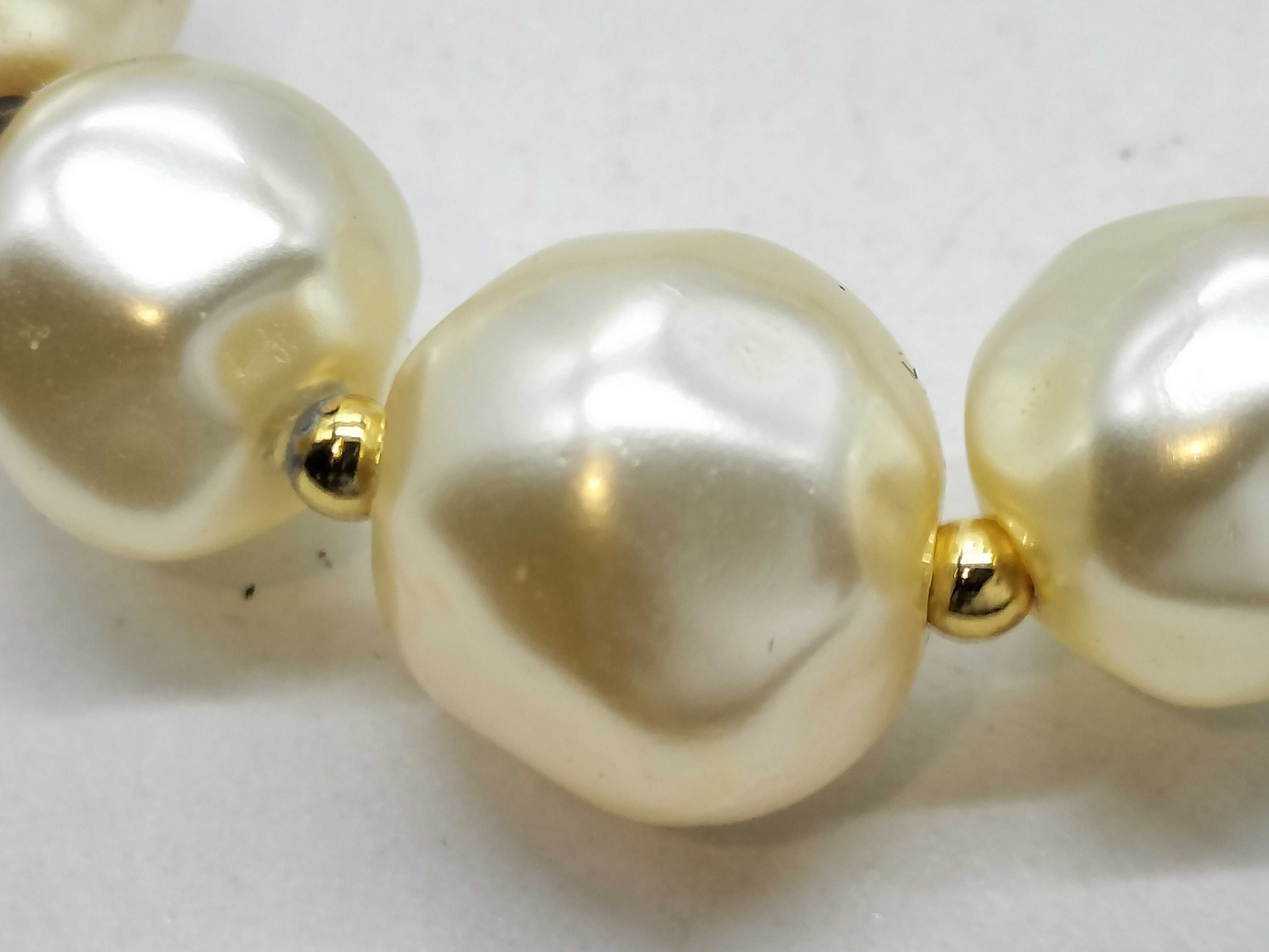 Faux Pearl Necklace — view 2