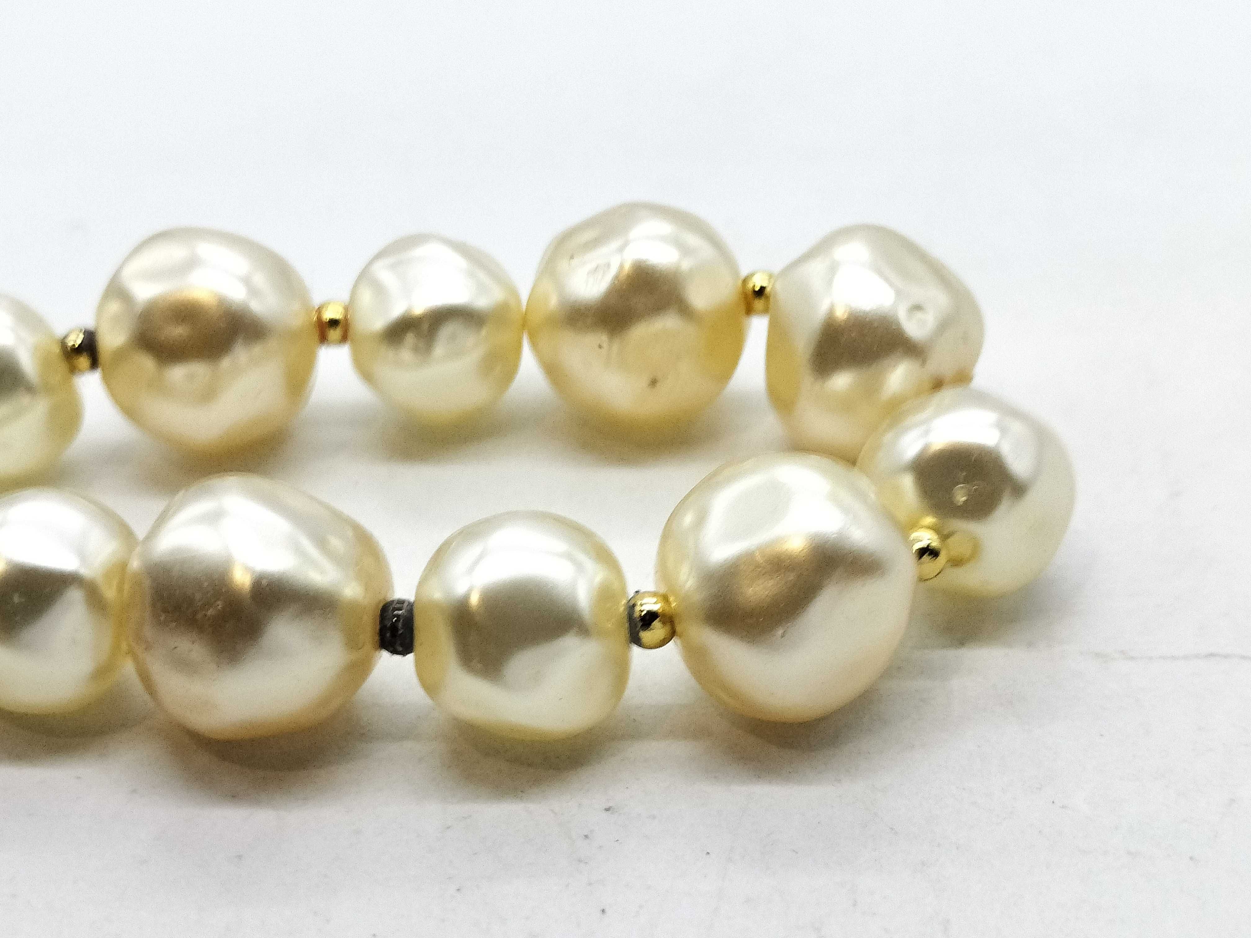 Faux Pearl Necklace — view 3
