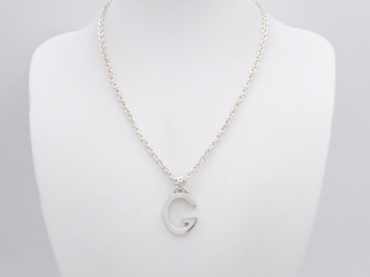G logo necklace, SV925 / 19.8g, chain approx. 44cm — view 3