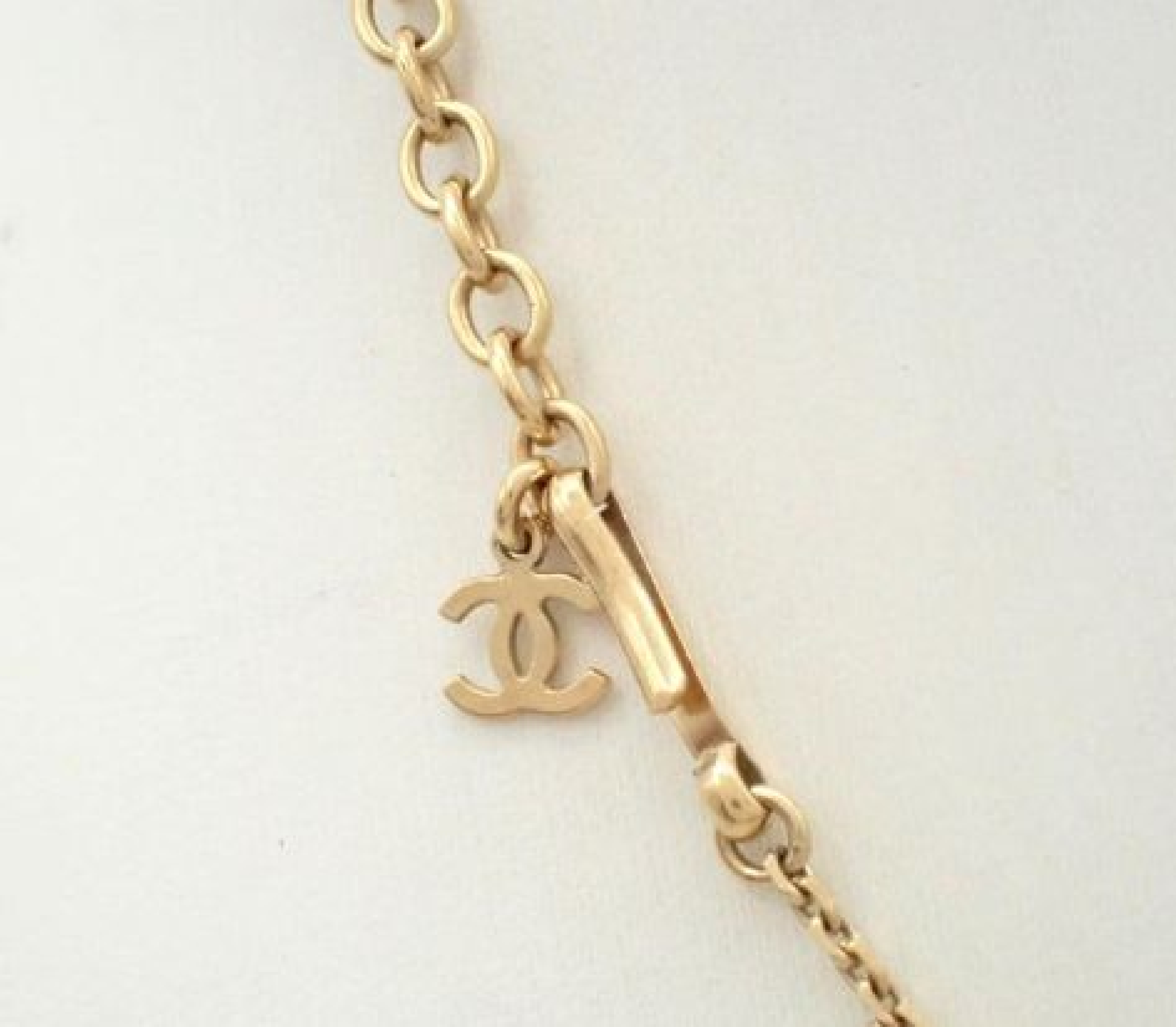 Coco Mark Necklace with small bumps, chain approximately 47cm long. — view 2