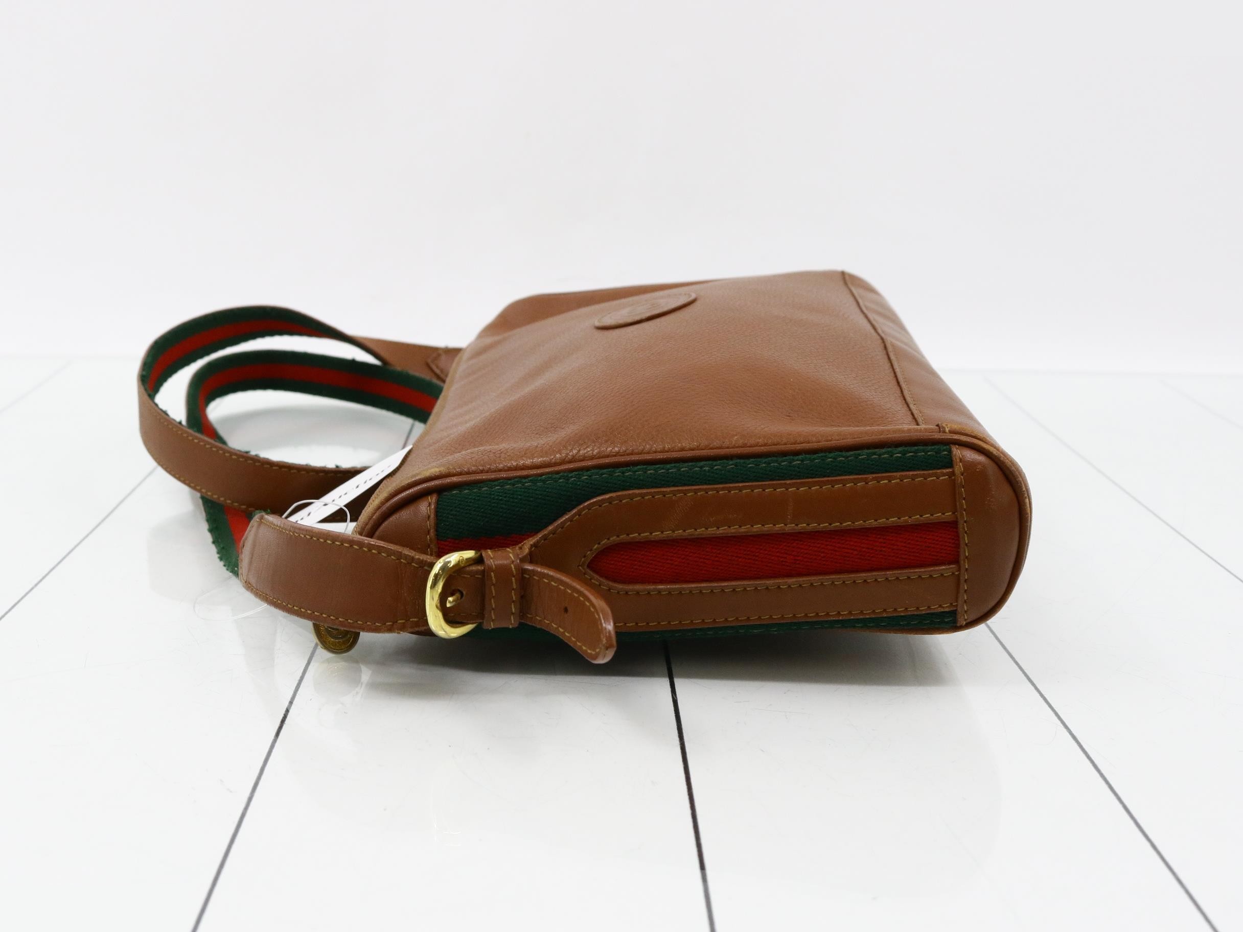 Old Gucci Sherry Line Leather Shoulder Bag — view 4