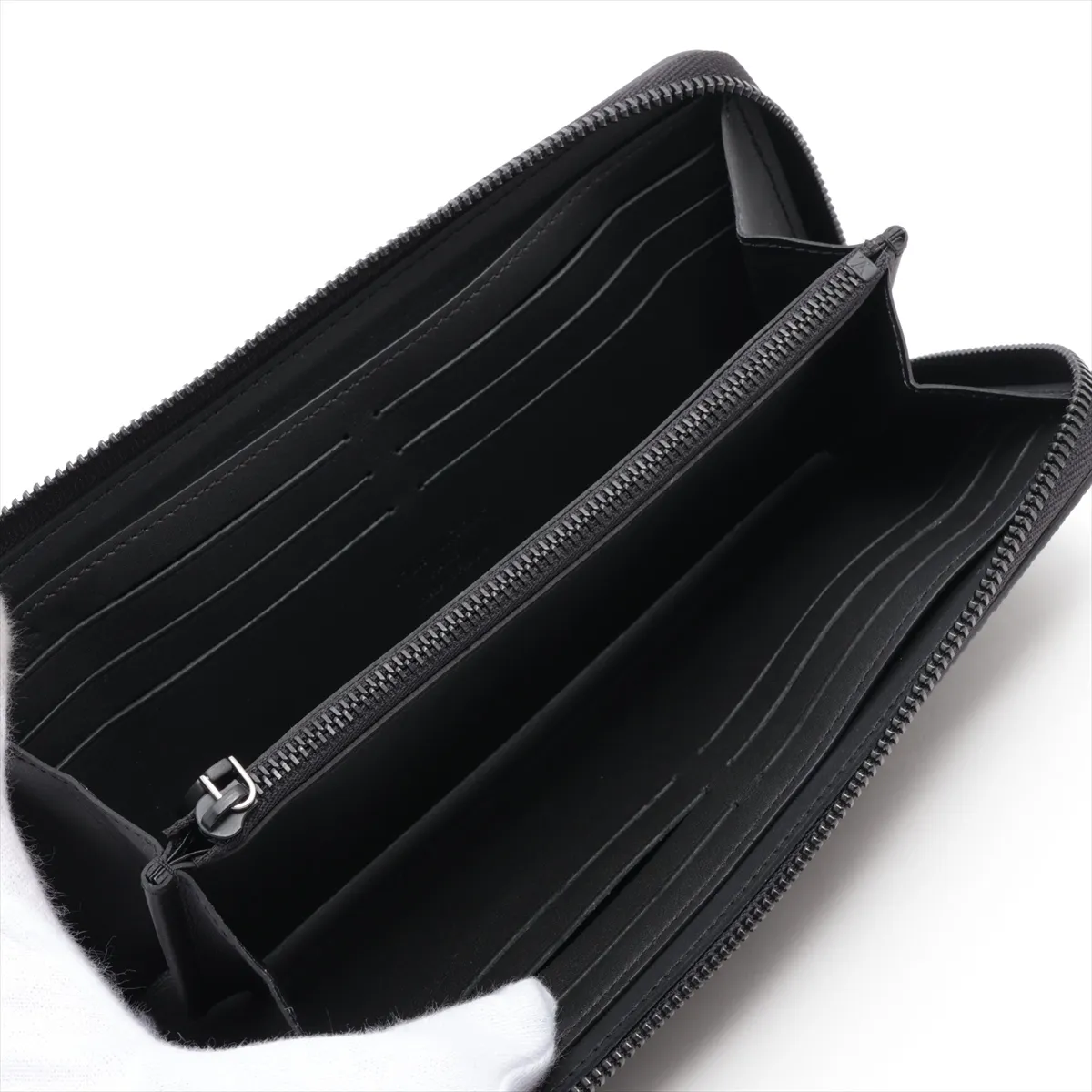 LV Aerogram Zippy Wallet Horizontal M25959 Black Round Zip Wallet (RFID detected) — view 3