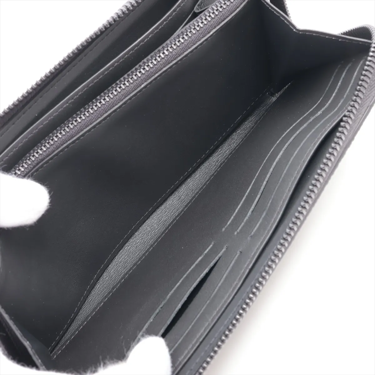 LV Aerogram Zippy Wallet Horizontal M25959 Black Round Zip Wallet (RFID detected) — view 6