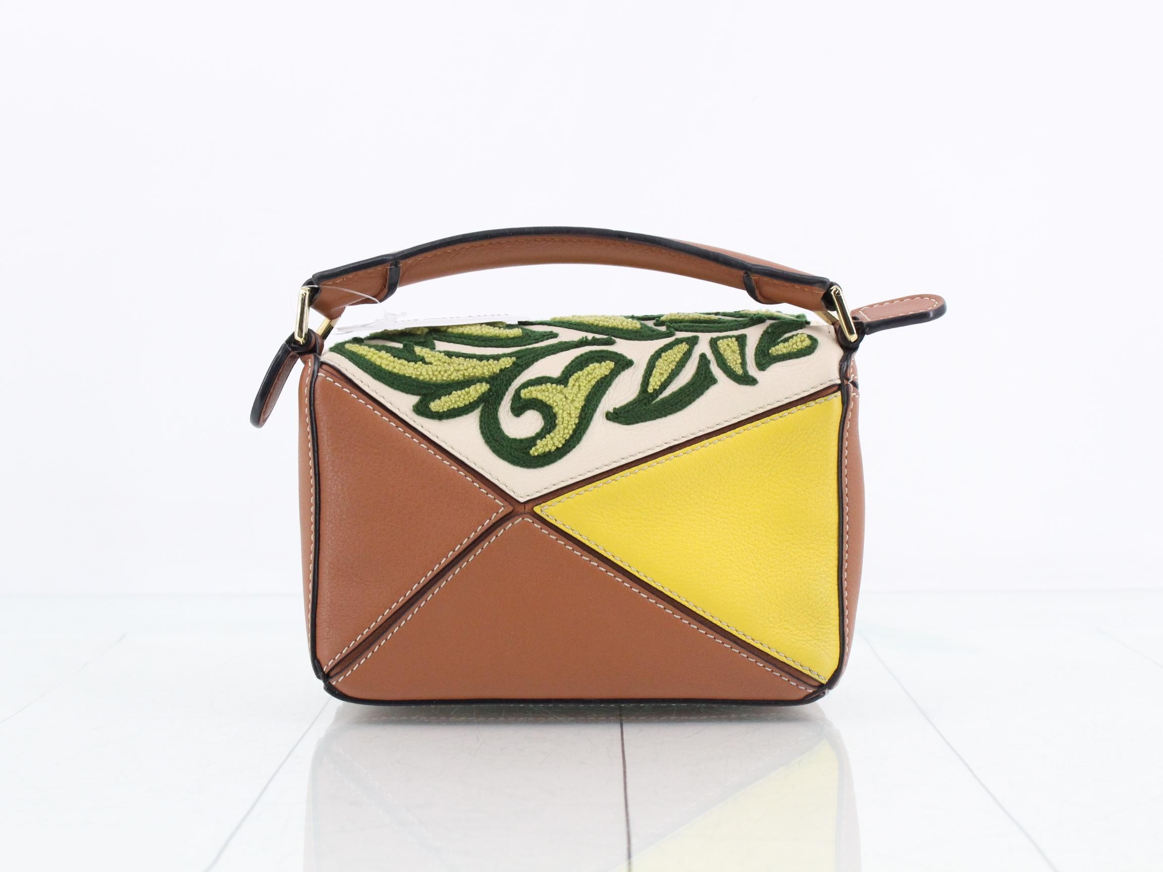 Puzzle Leather Applique 2-Way Handbag — view 2