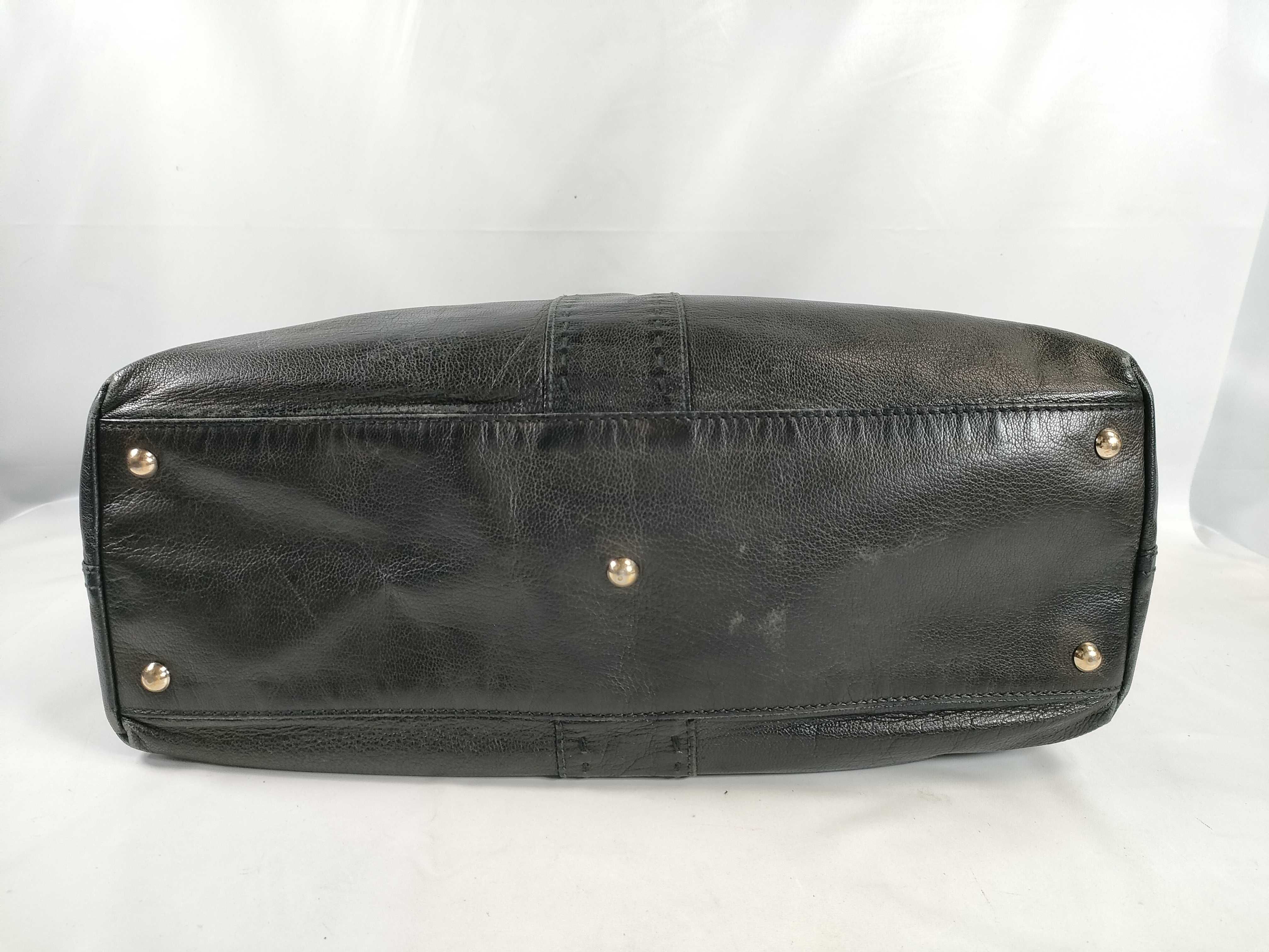 handbag, leather, black tote bag — view 7
