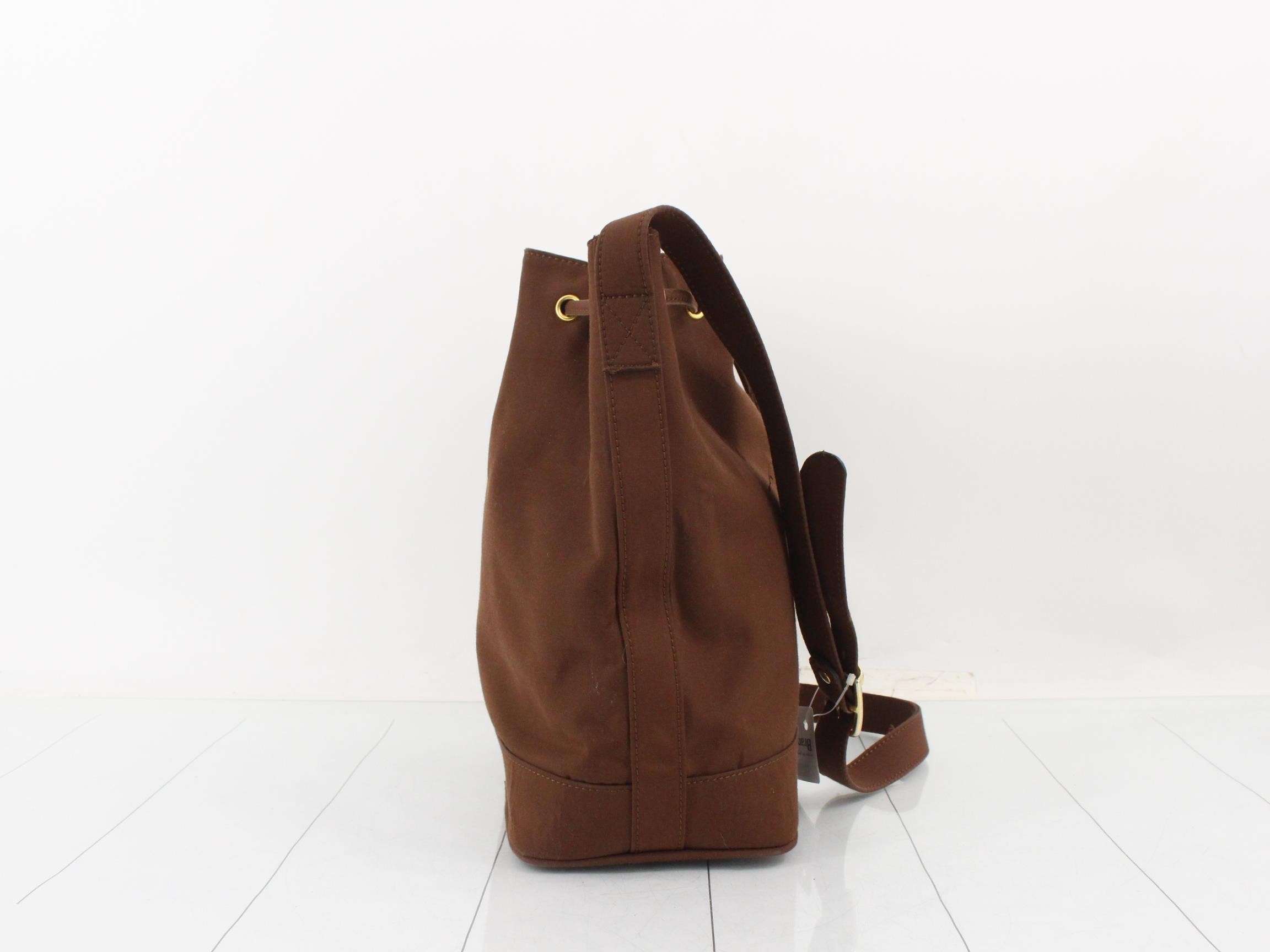 Drawstring bag, brown, W25 H27 D14 — view 4