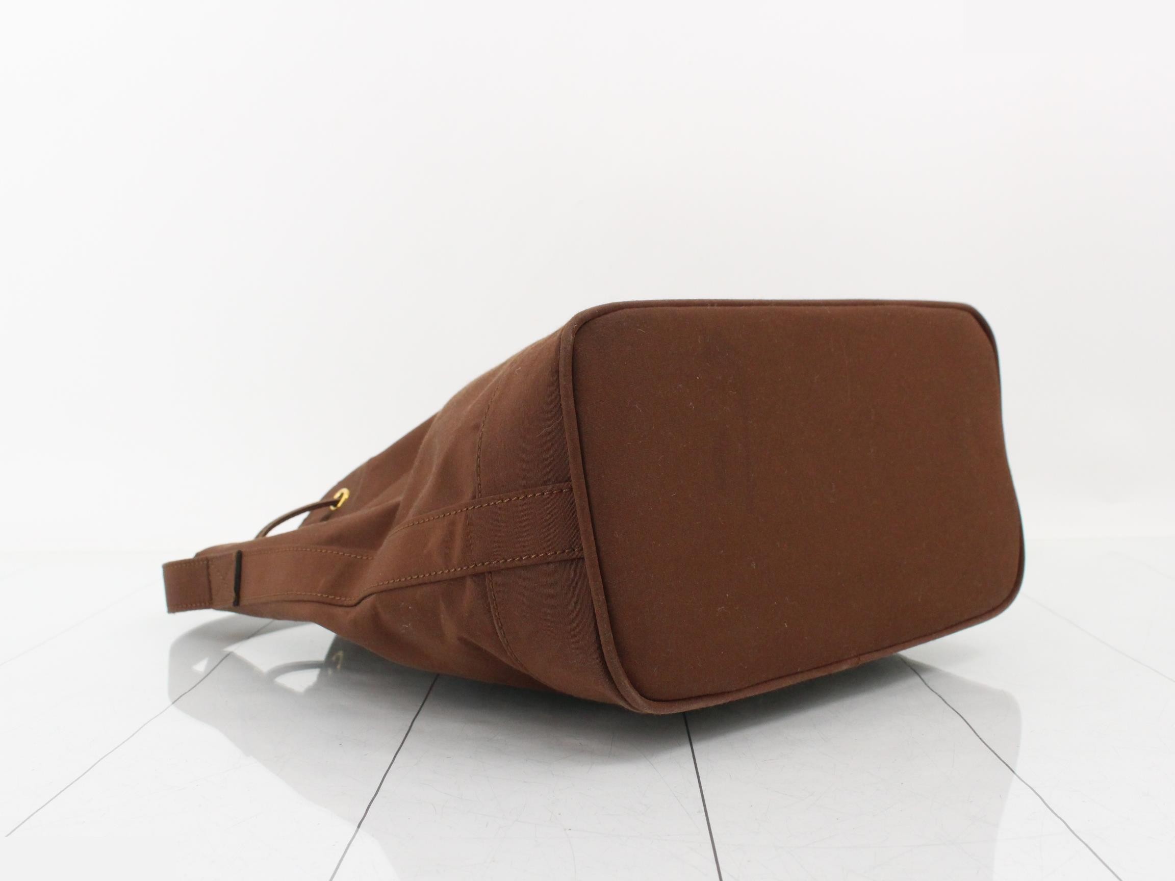 Drawstring bag, brown, W25 H27 D14 — view 5