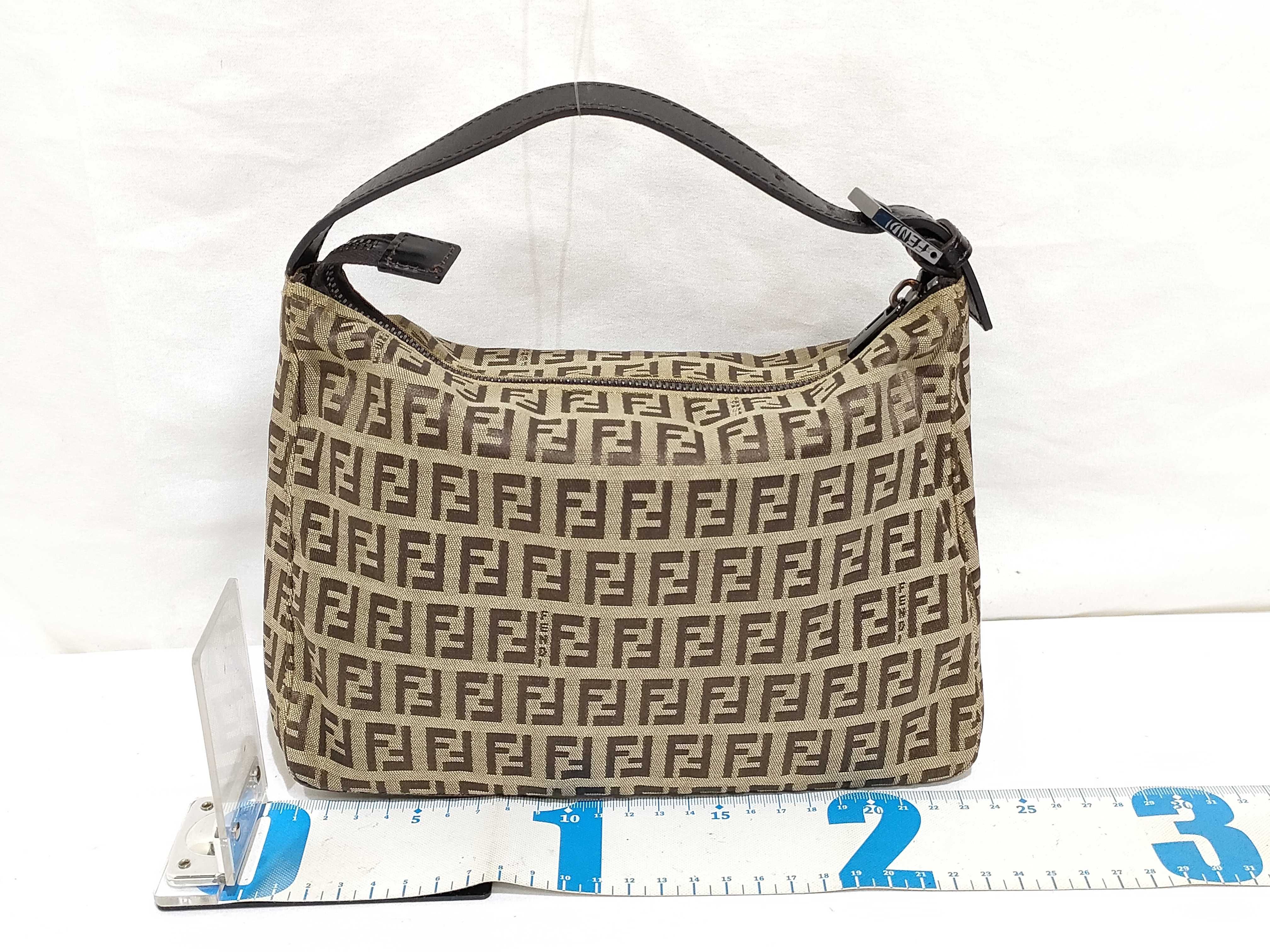 Zucca pattern Fendi Zucchino handbag Brown handbag — view 2