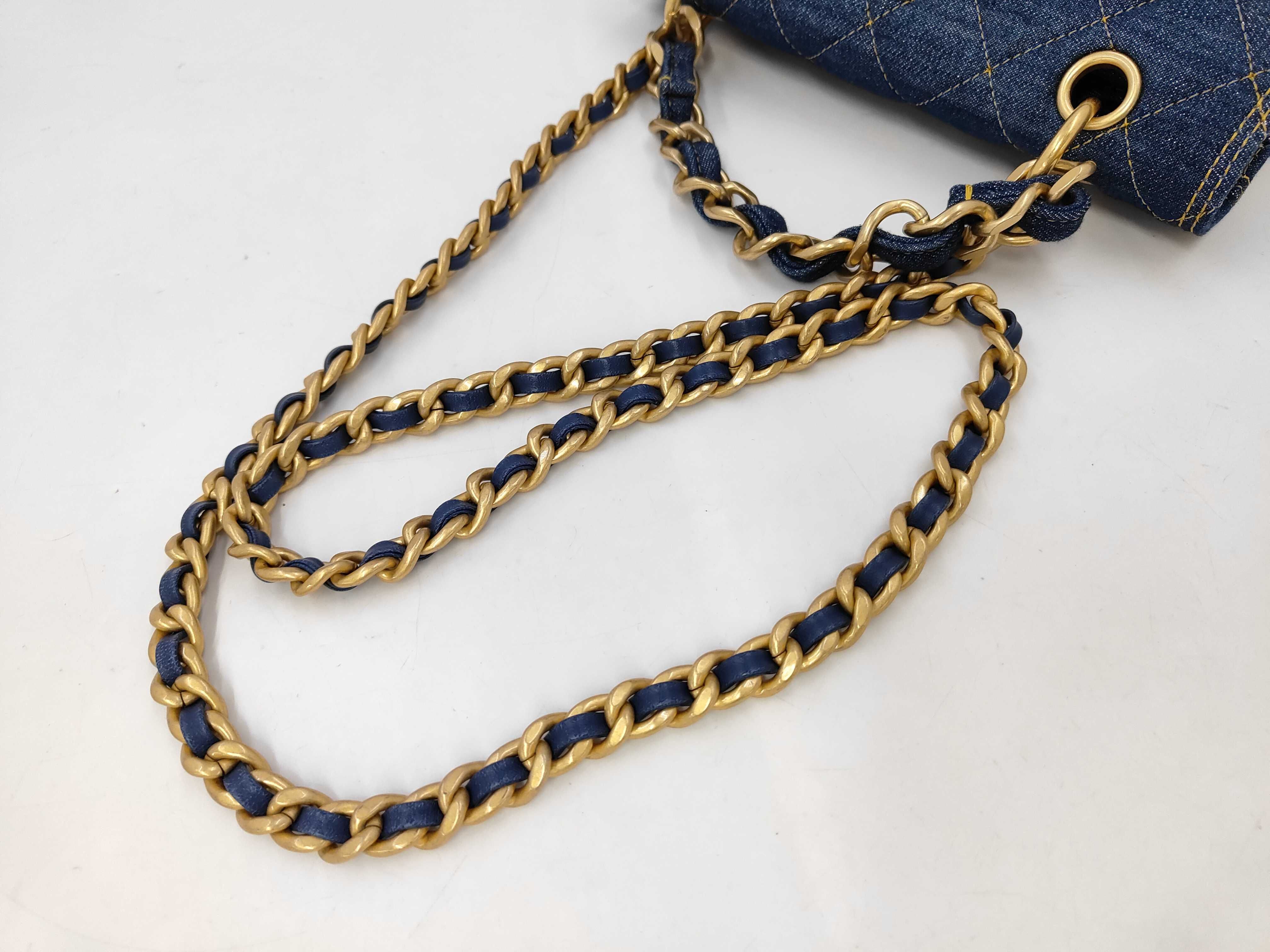 2-Way Chain Shoulder Bag, Denim GP Shoulder Bag — view 3