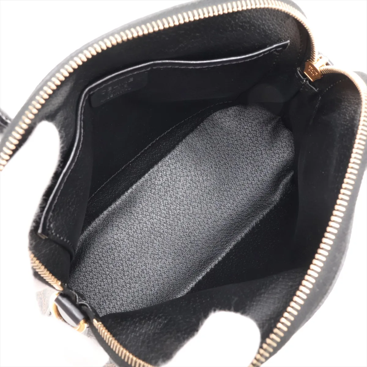 Macadam PVC x Leather 2-Way Handbag, Black x Brown — view 7