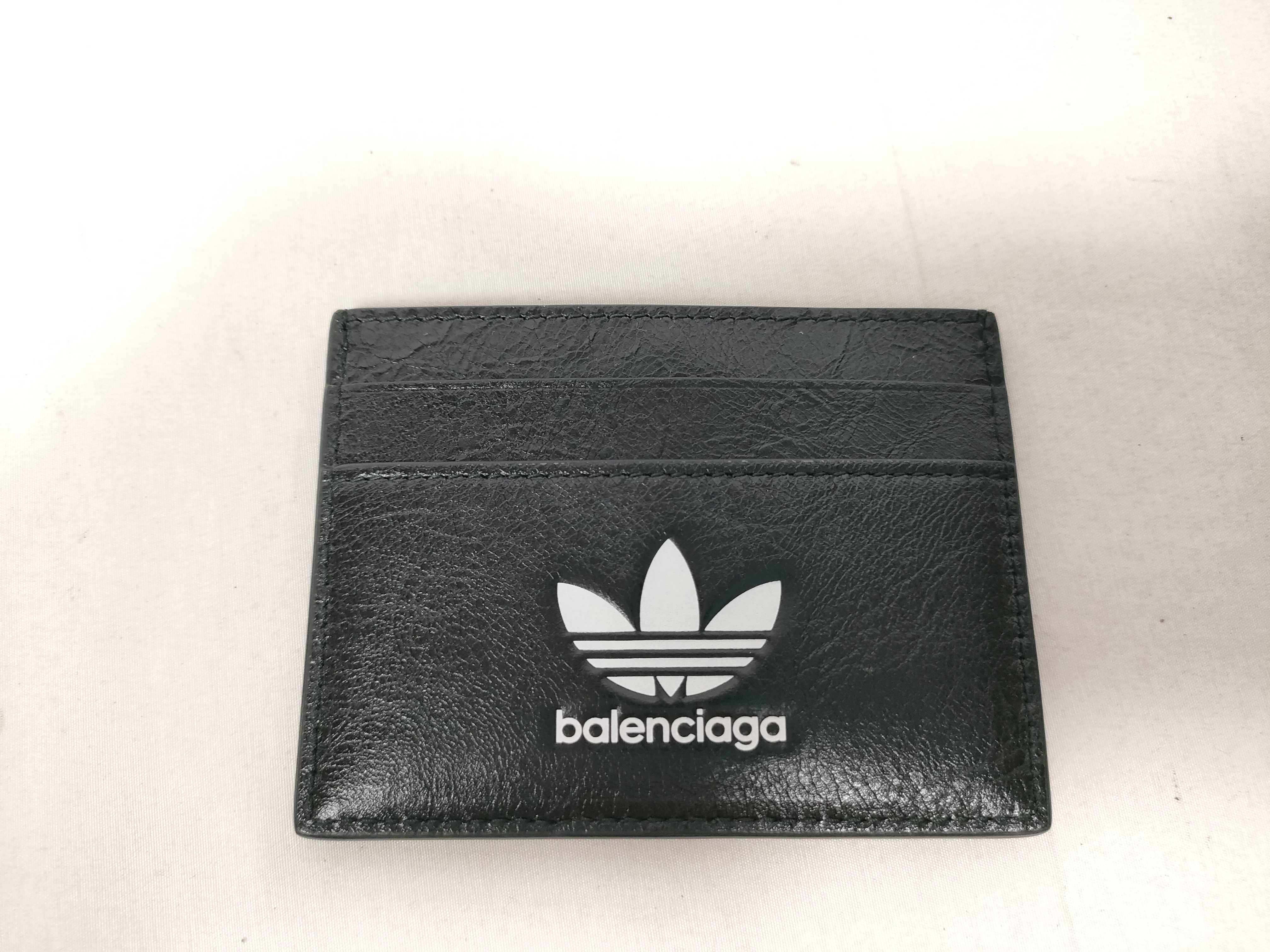 x adidas Collaboration Card Case 721895 Leather Black Card Case